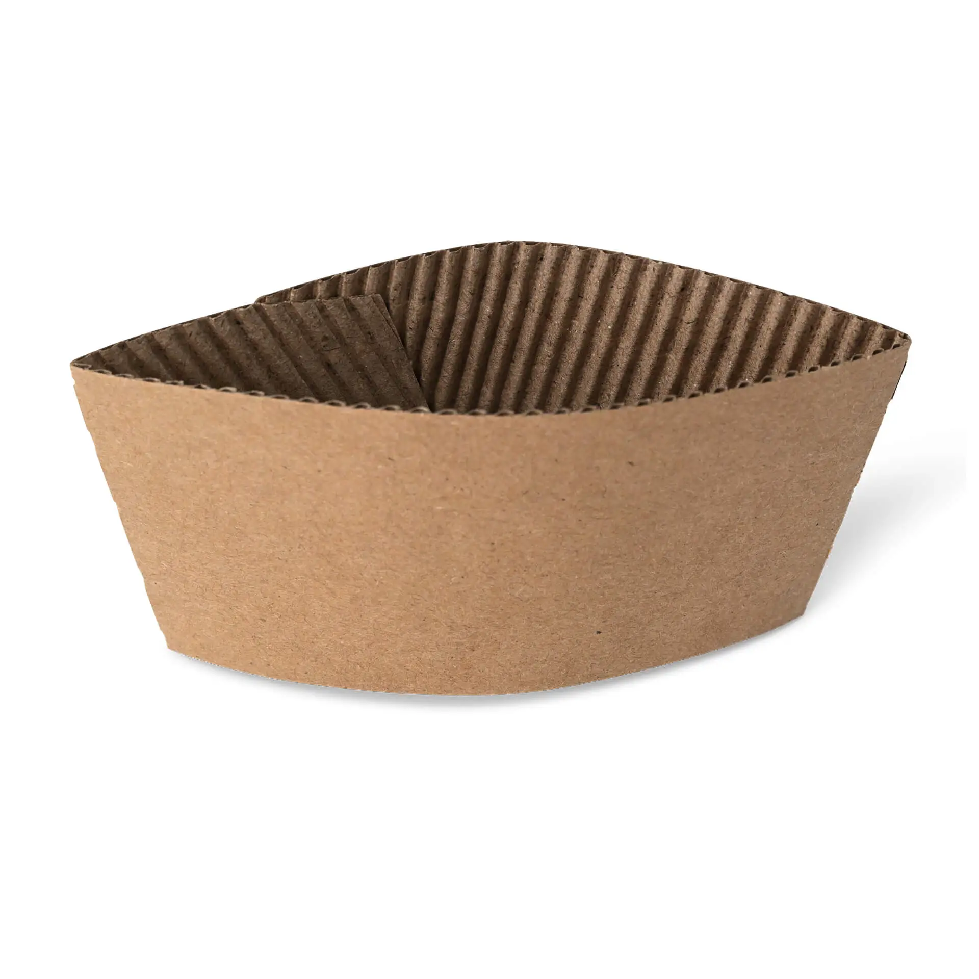 Cardboard sleeves for 6 / 8 / 10 oz paper cups, kraft