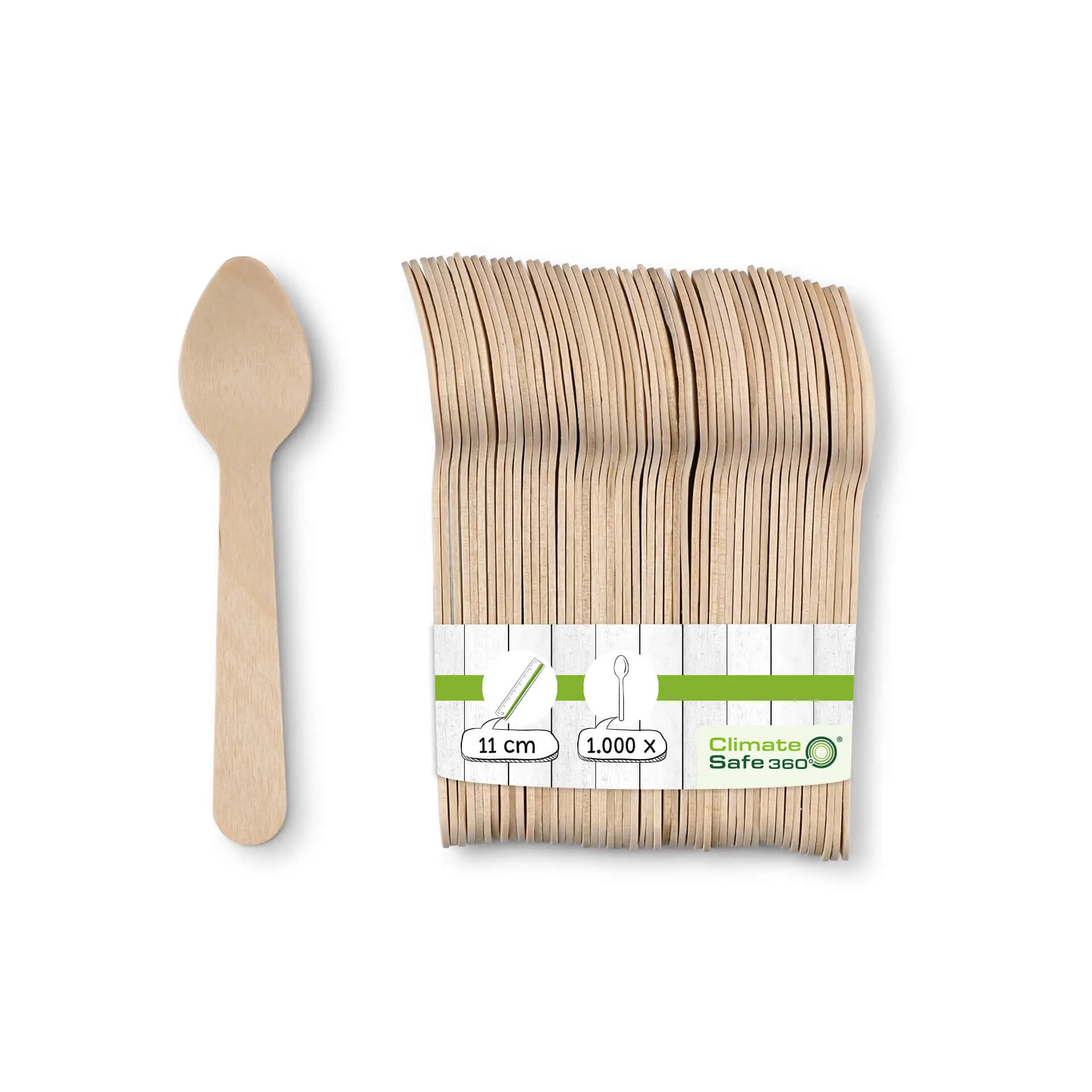 Wooden espresso spoons 11 cm