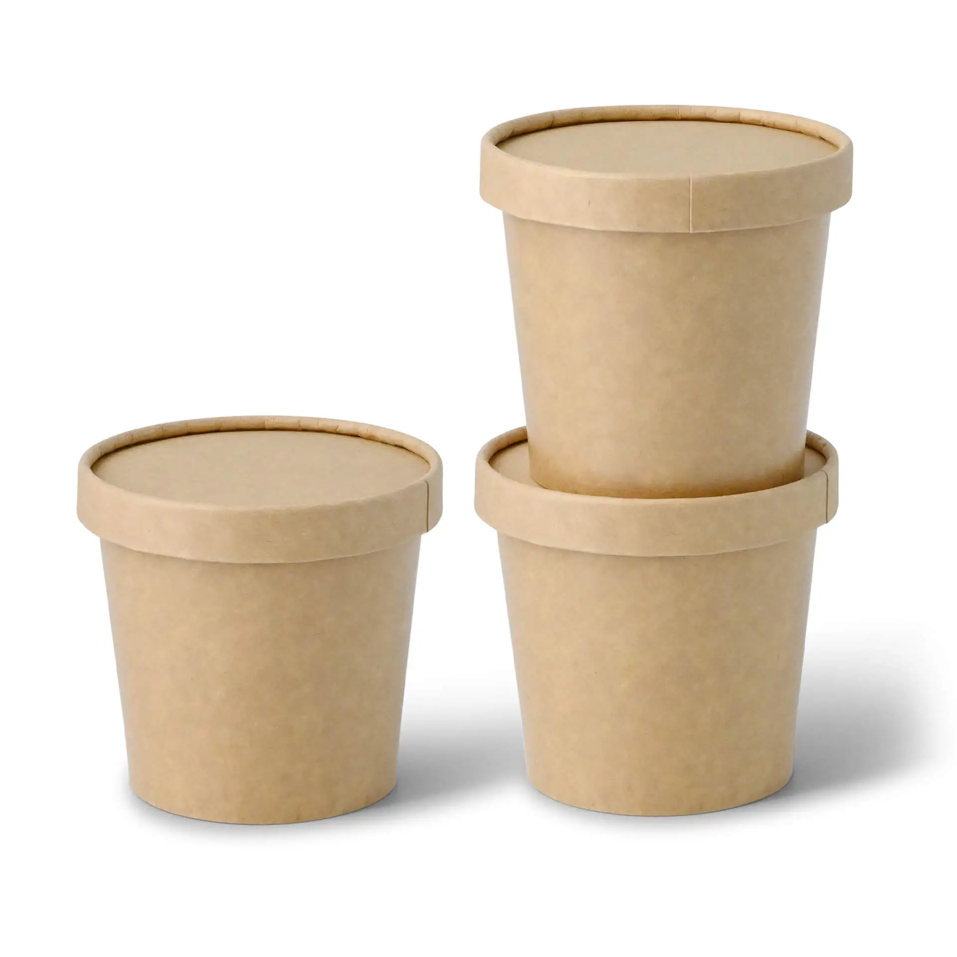 10 oz, max. 12 oz Paper-ice-cream cups L, Ø 92 mm, brown