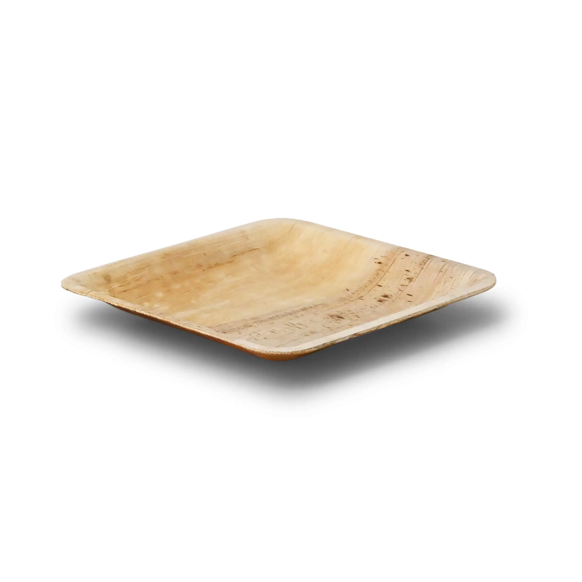 Palm leaf plates, natural, 18 x 18 cm, square