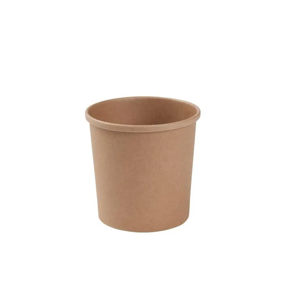 12 oz Cardboard Soup cups (Premium), Ø 90 mm, kraft