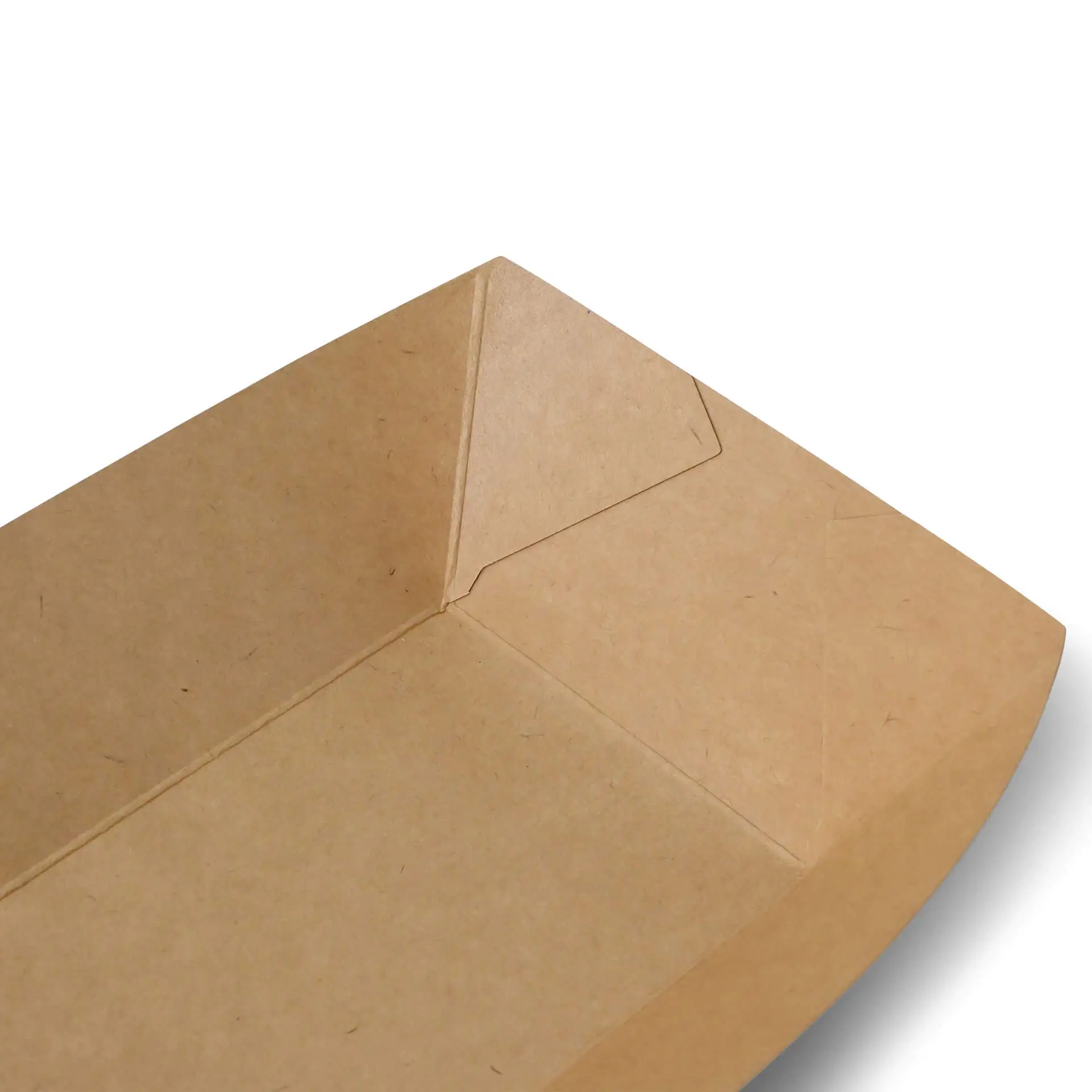 Cardboard-snack trays 500 ml, 20,5 x 14 x 3 cm, brown