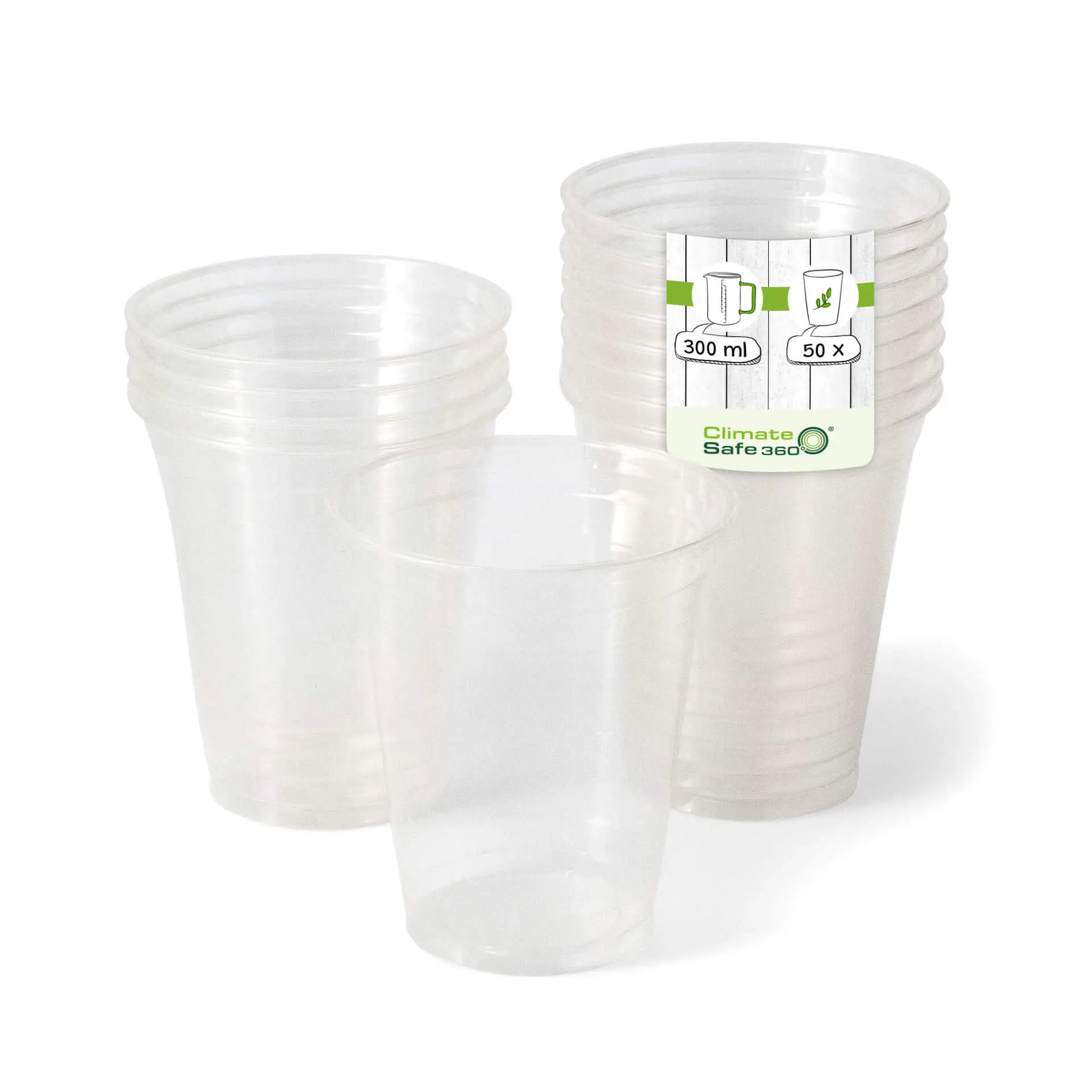 12 oz PLA transparent cups, Ø 95 mm