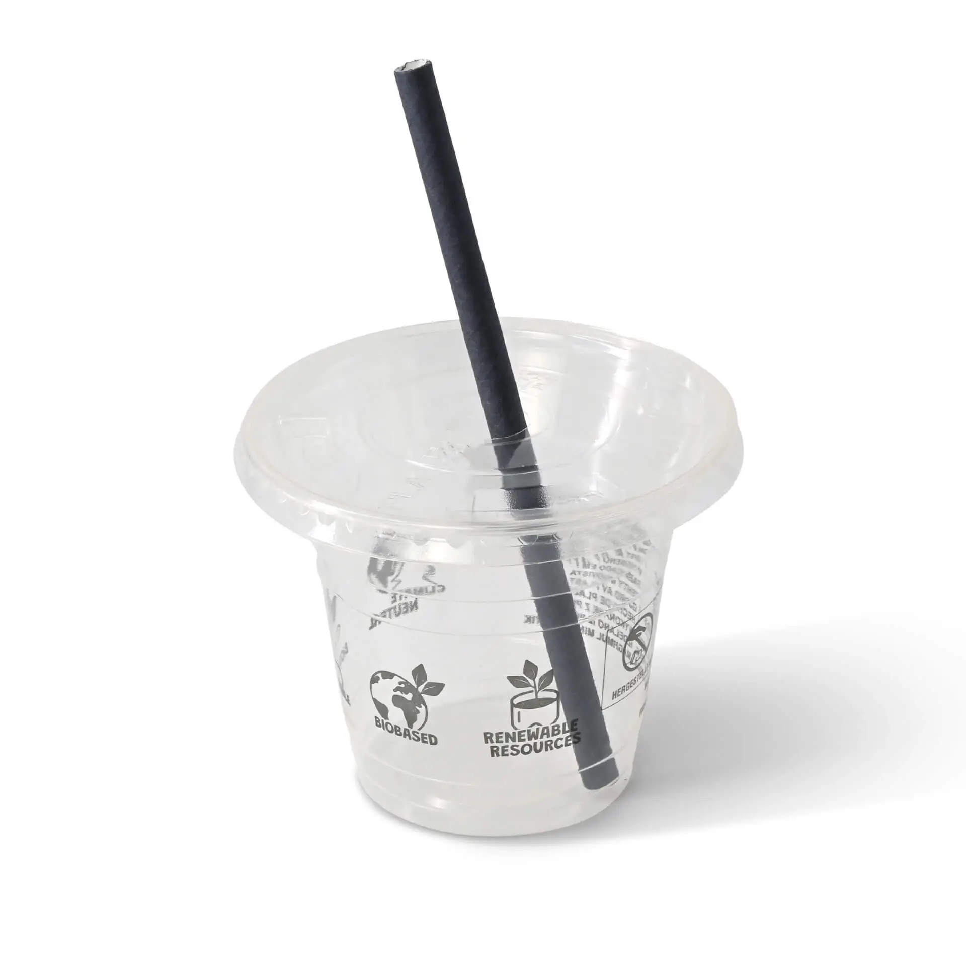 15 cm, Ø 0.7 cm Paper-cocktail straws, black