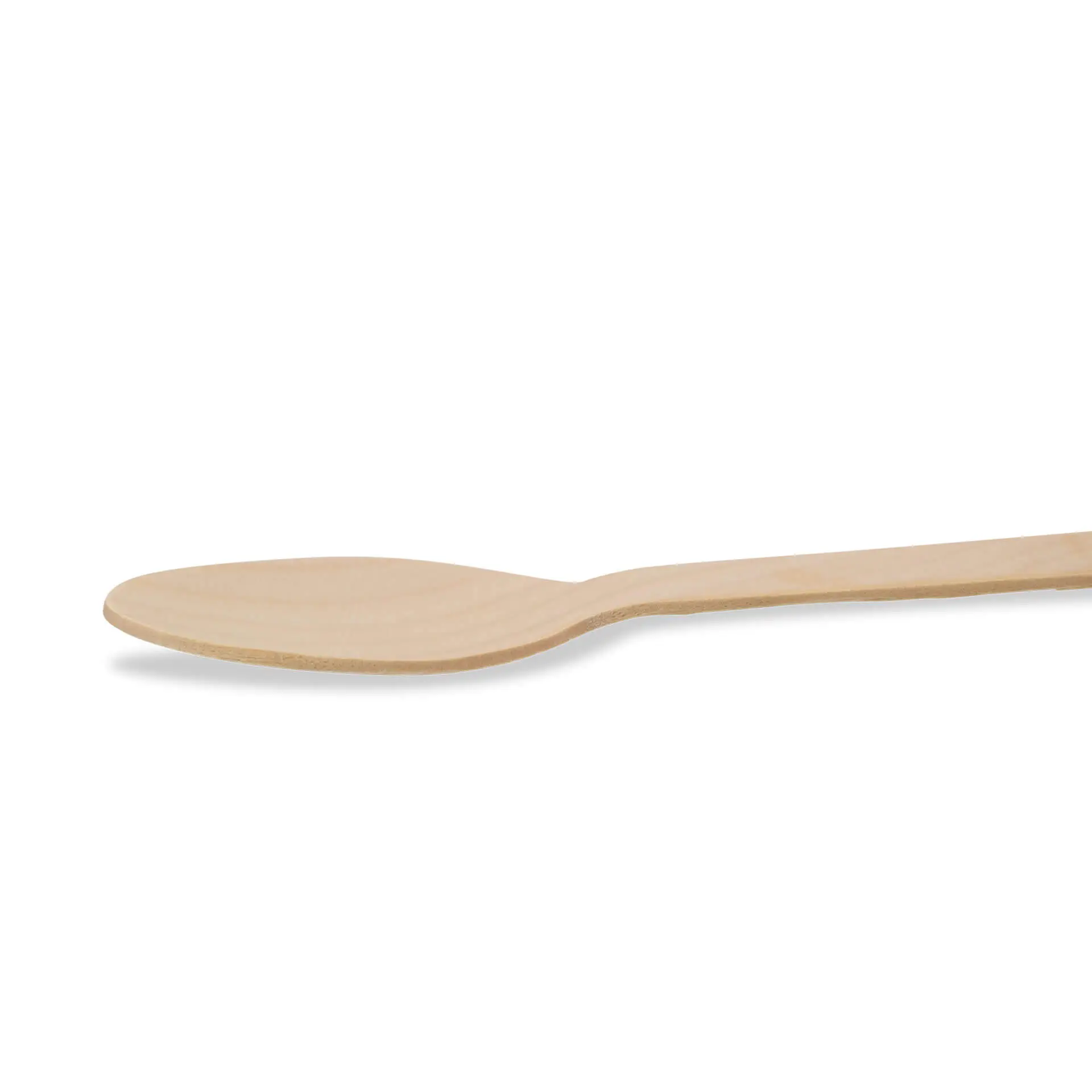 Wooden cutlery sets spoon & serviette, 16 cm bio-based coating