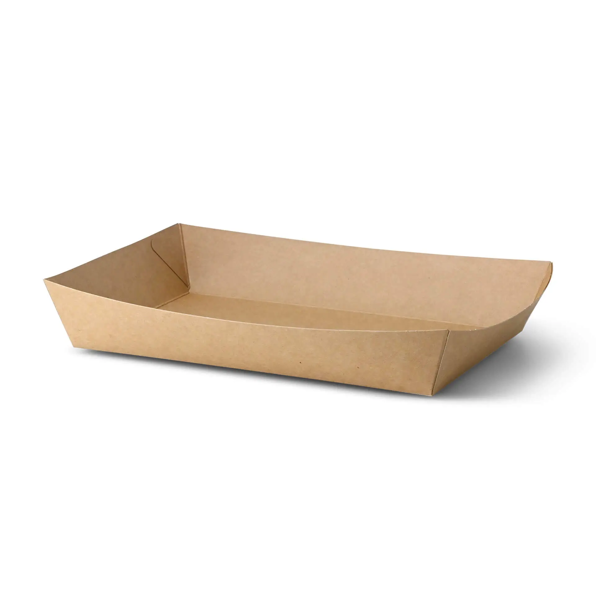 Cardboard-trays 1250 ml, 27 x 20 x 3.5 cm, brown