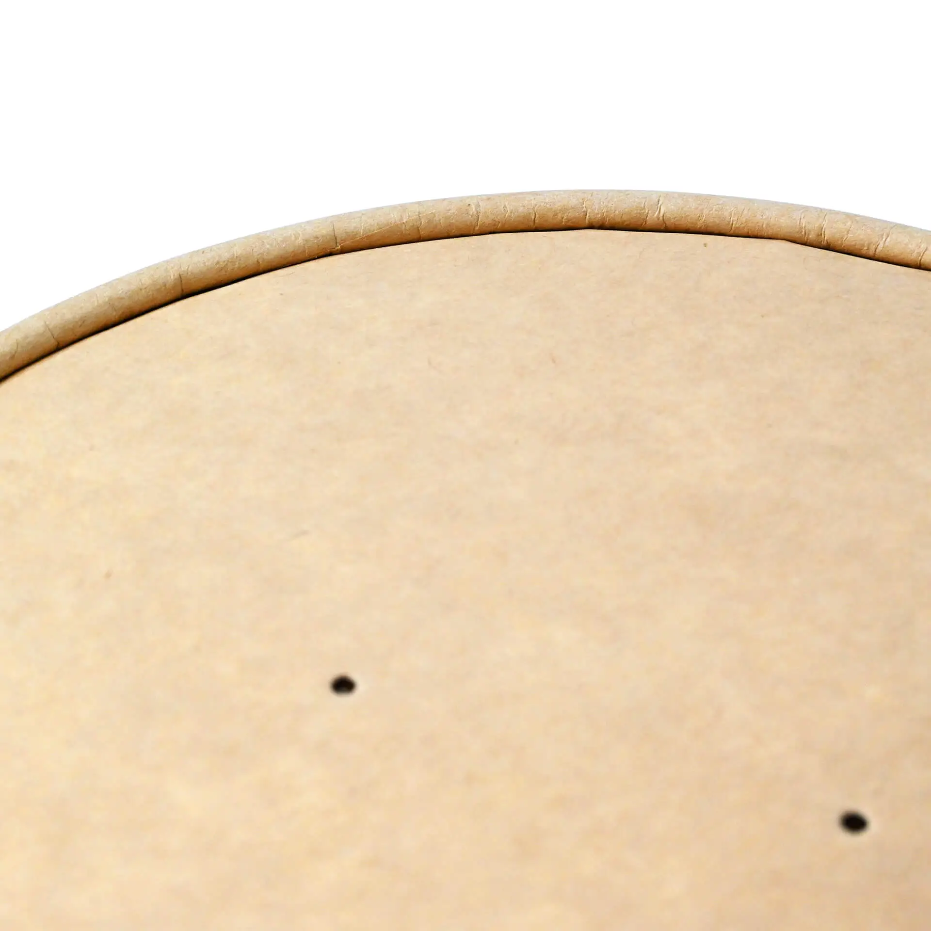 Cardboard-membrane lids Ø 185 mm, brown, PLA-coated