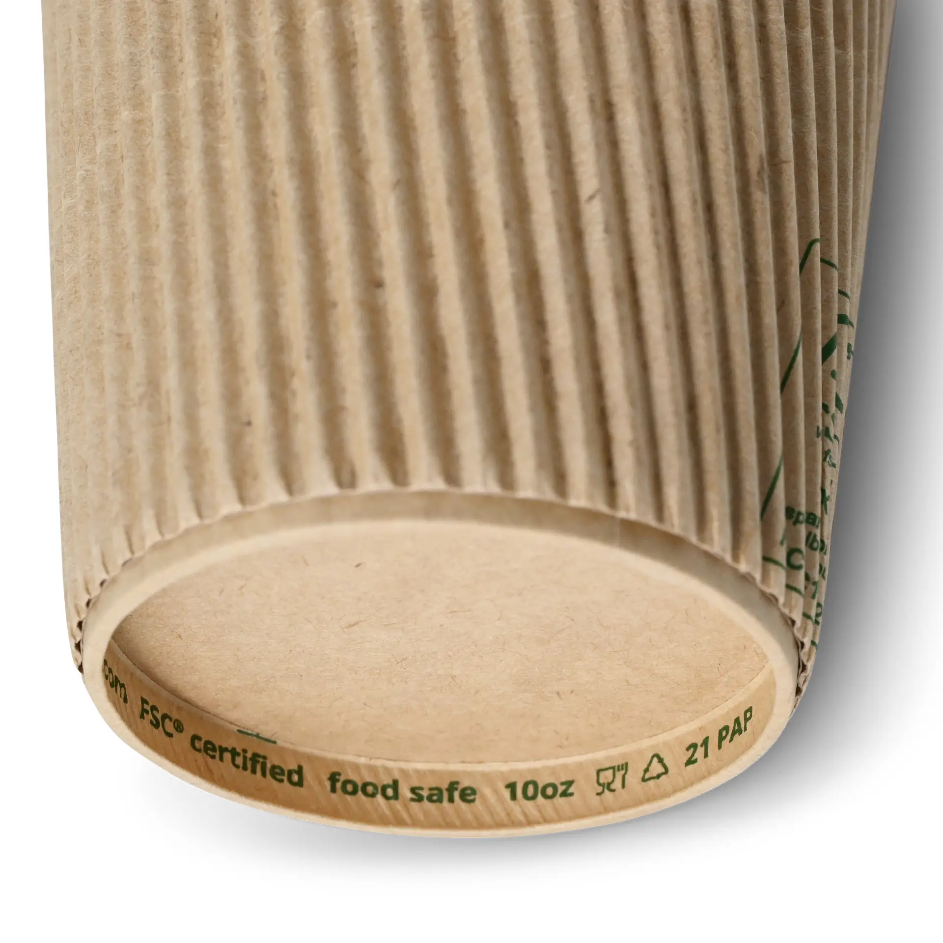 10 oz Ripple cups / Coffee cups, Ø 90 mm, kraft