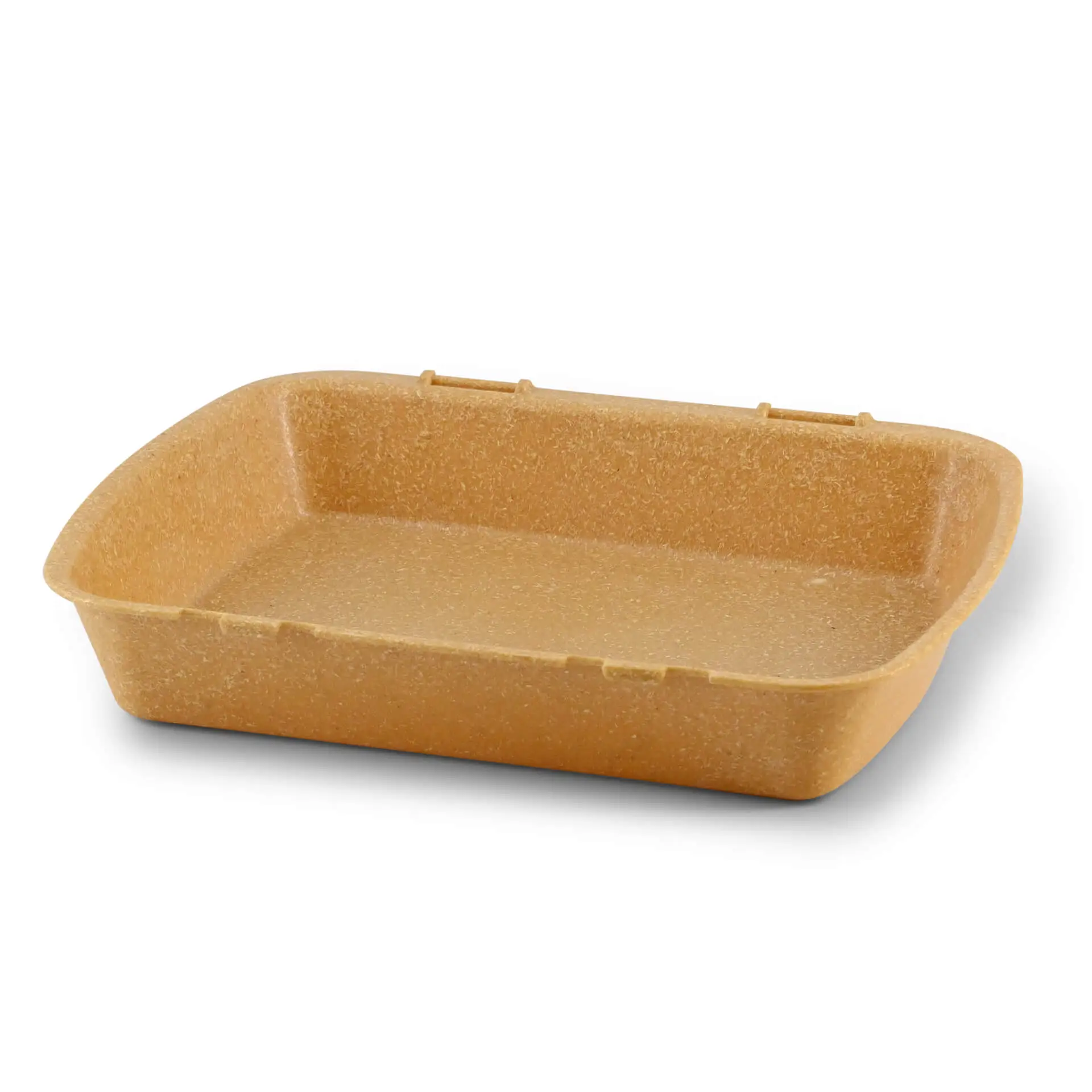 Reusable menu-containers merways-Box 24,5 x 20 x 4,5 cm, HP4, caramell / brown