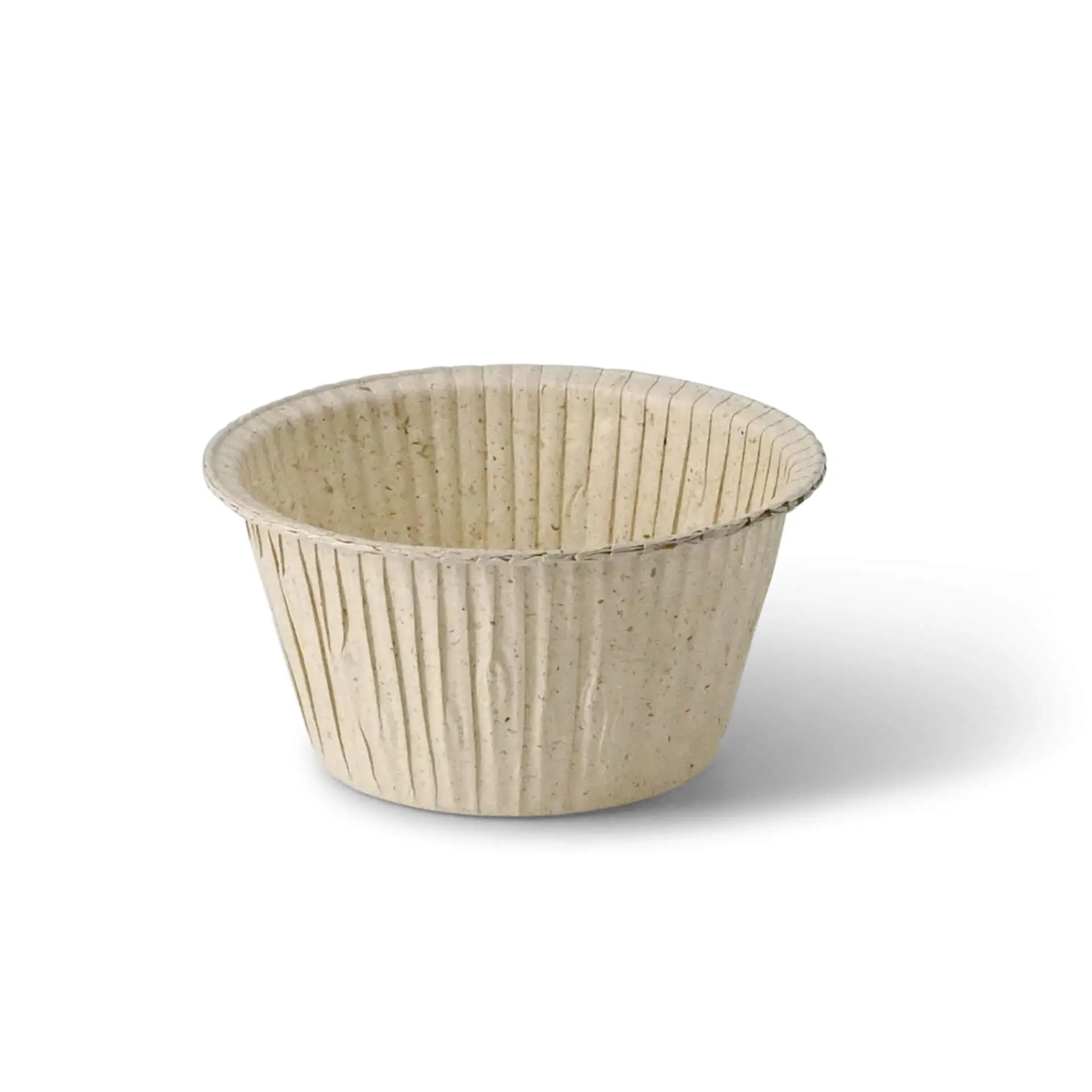 Grass paper cupcake liners ∅ 5 cm, round, brown