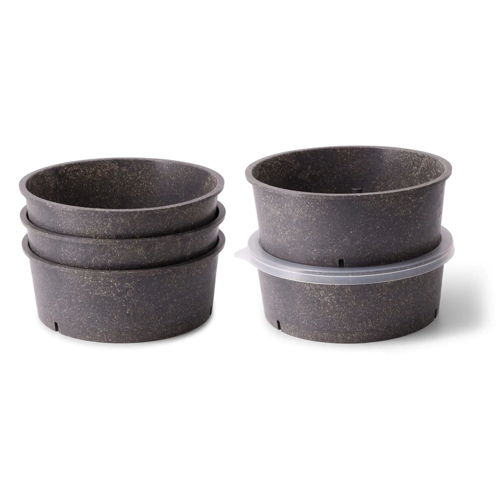 Reusable bowls "merways Bowl" 1,000 ml, Ø 185 mm, pepper / grey