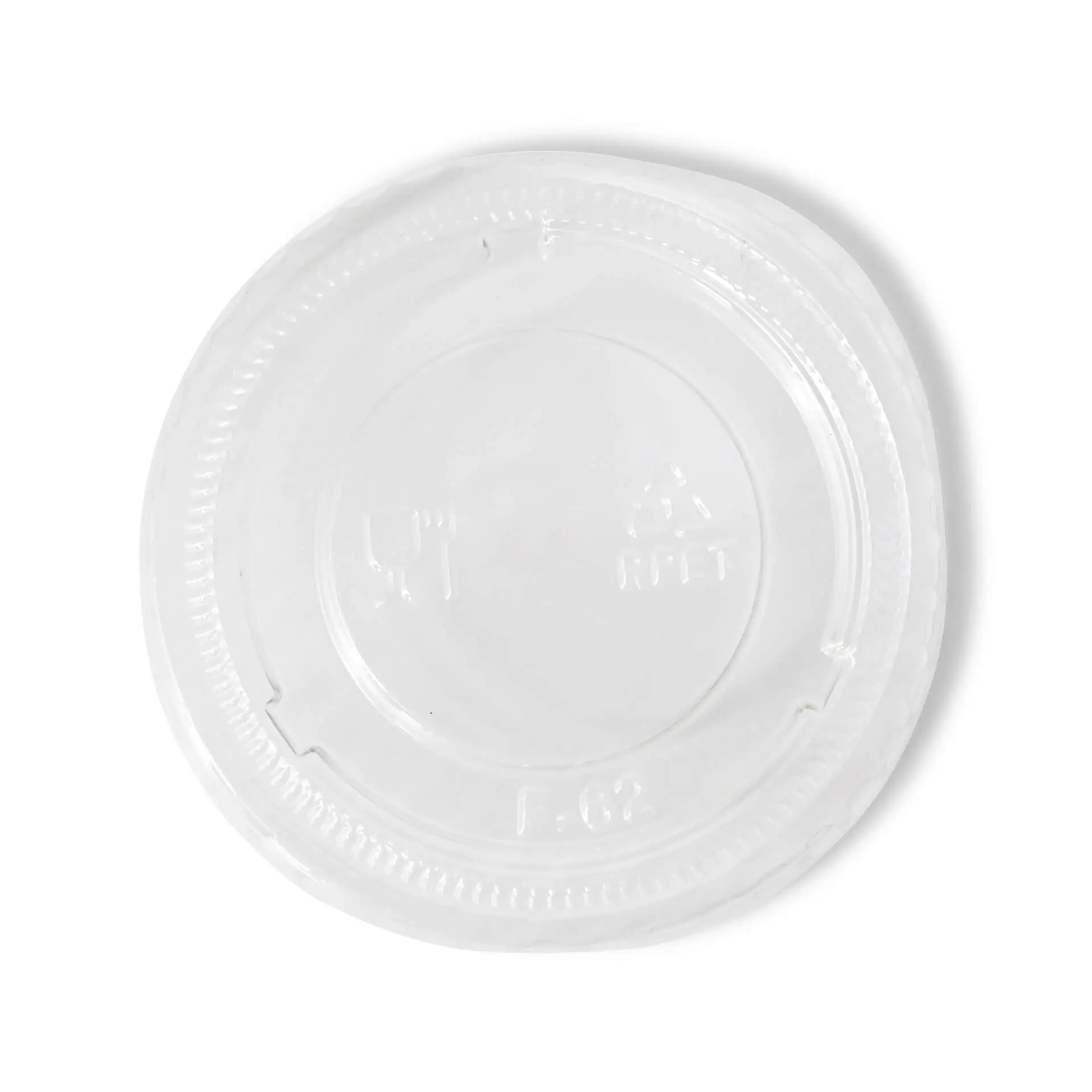 rPET-lids Ø 62 mm, transparent