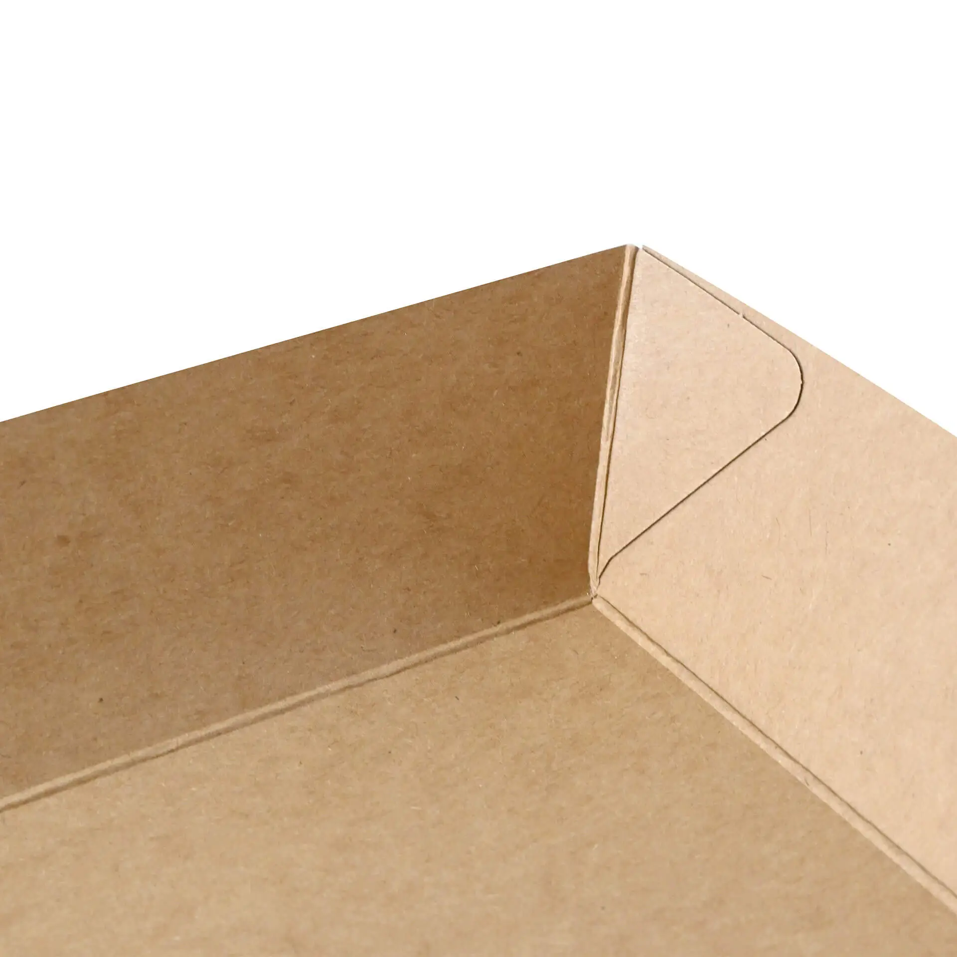 Cardboard-trays 1250 ml, 27 x 20 x 3.5 cm, brown