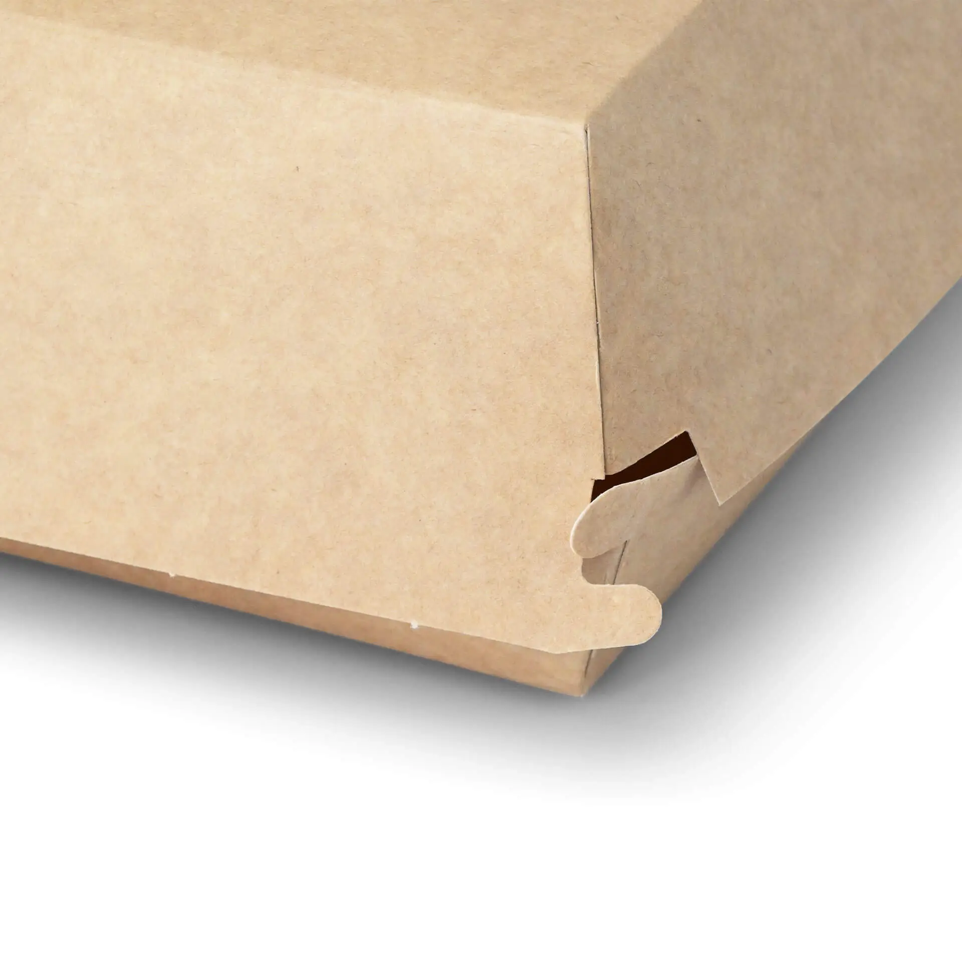 Takeaway burger boxes 14.5 x 14.5 x 8 cm, kraft-white