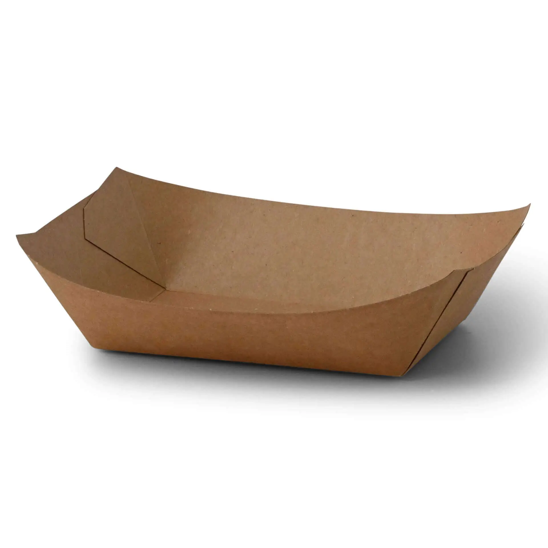 Premium Paper Food Trays 500 ml, brown, bio-coated