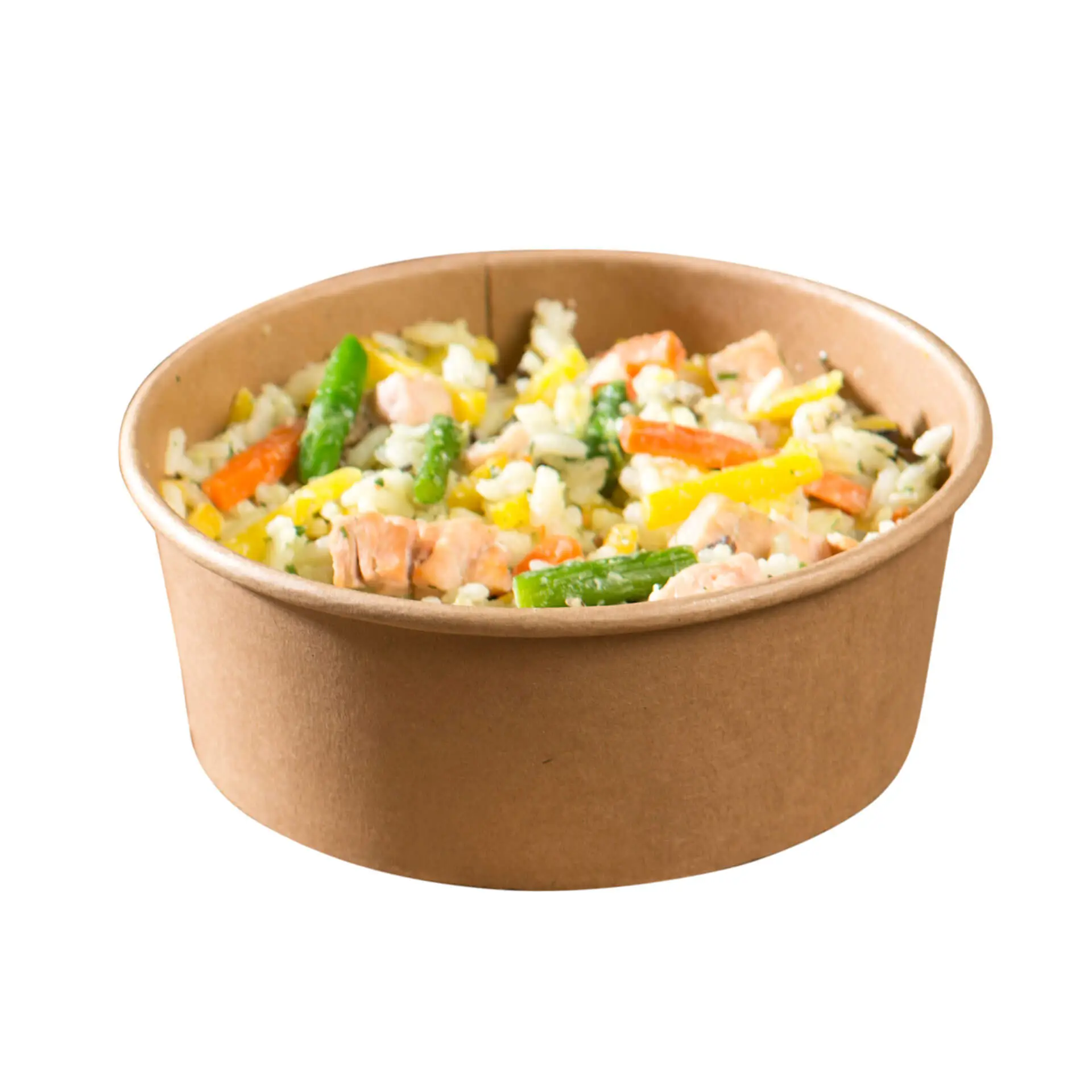 Premium-Cardboard bowls 650 ml, Ø 150 mm, brown, round