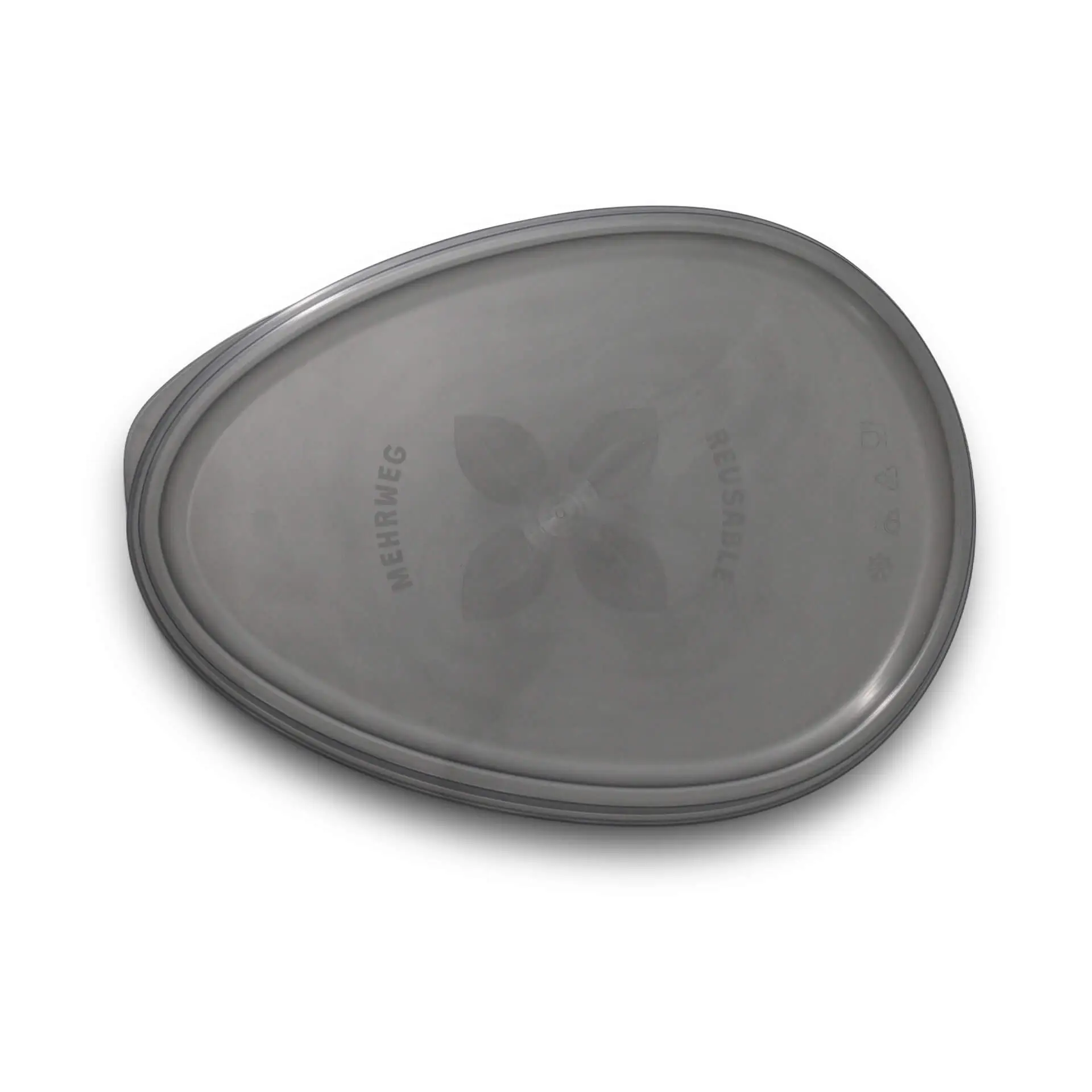 Reusable lids "merways Plate" 27.5 x 20 x 3 cm, PP, grey