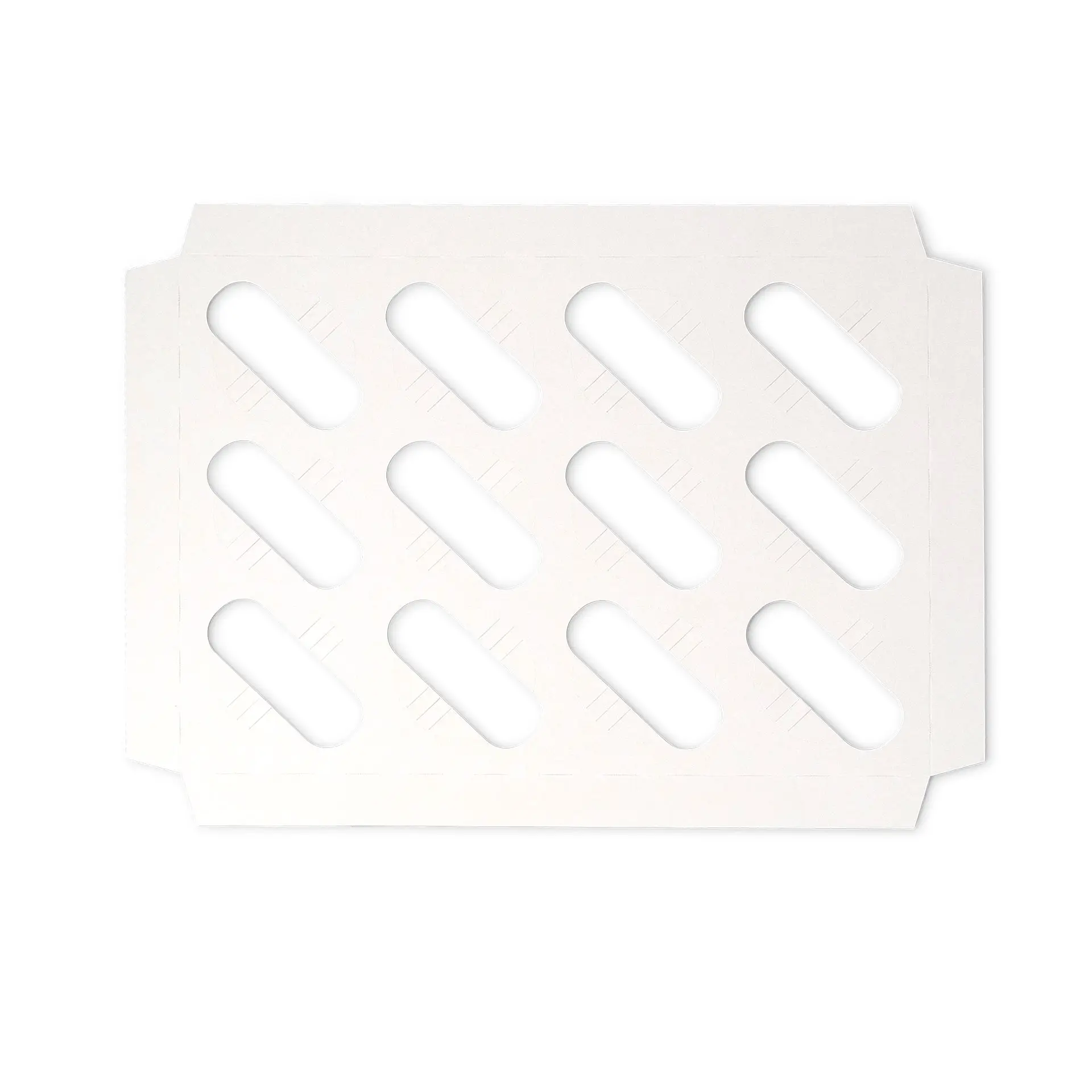 Insert range for cupcake boxes (12 pieces), white