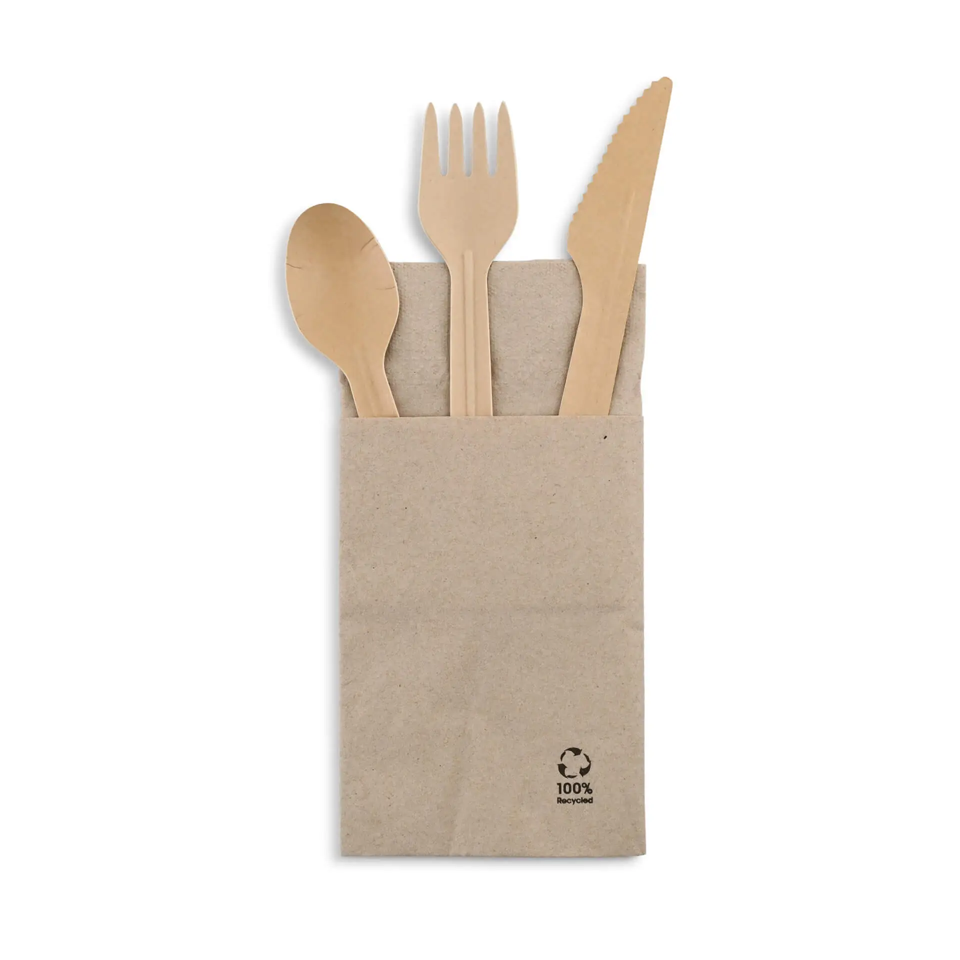 Paper forks 16,5 cm, kraft