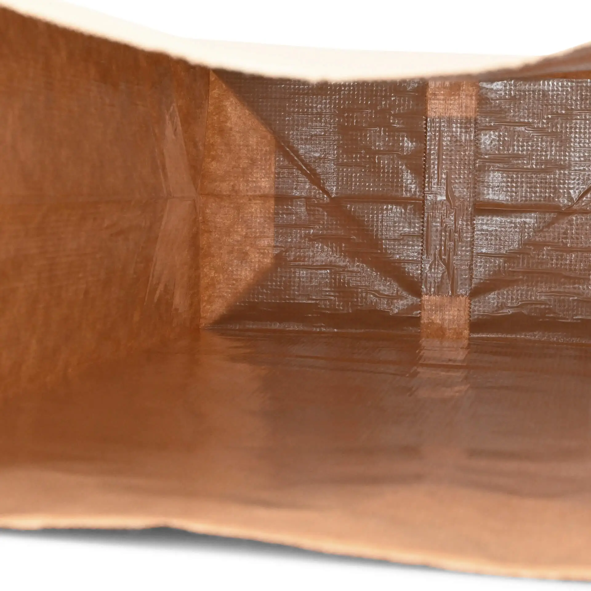 Block bottom bags XL, 20 x 11 x 44.5 cm, PP-foil, brown, kraft paper