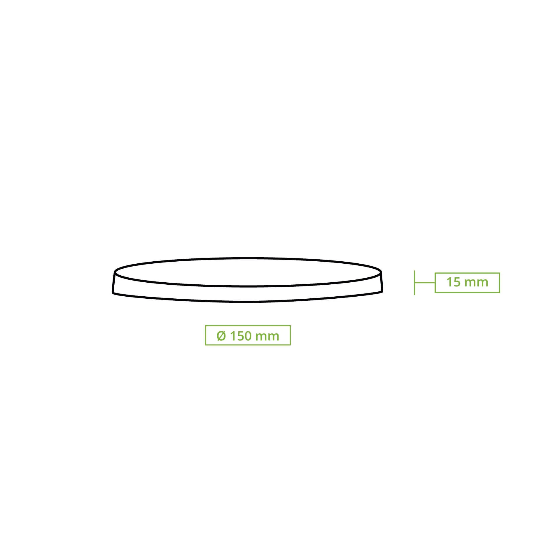 Reusable lids "merways Bowl" Ø 150 mm, PP, transparent