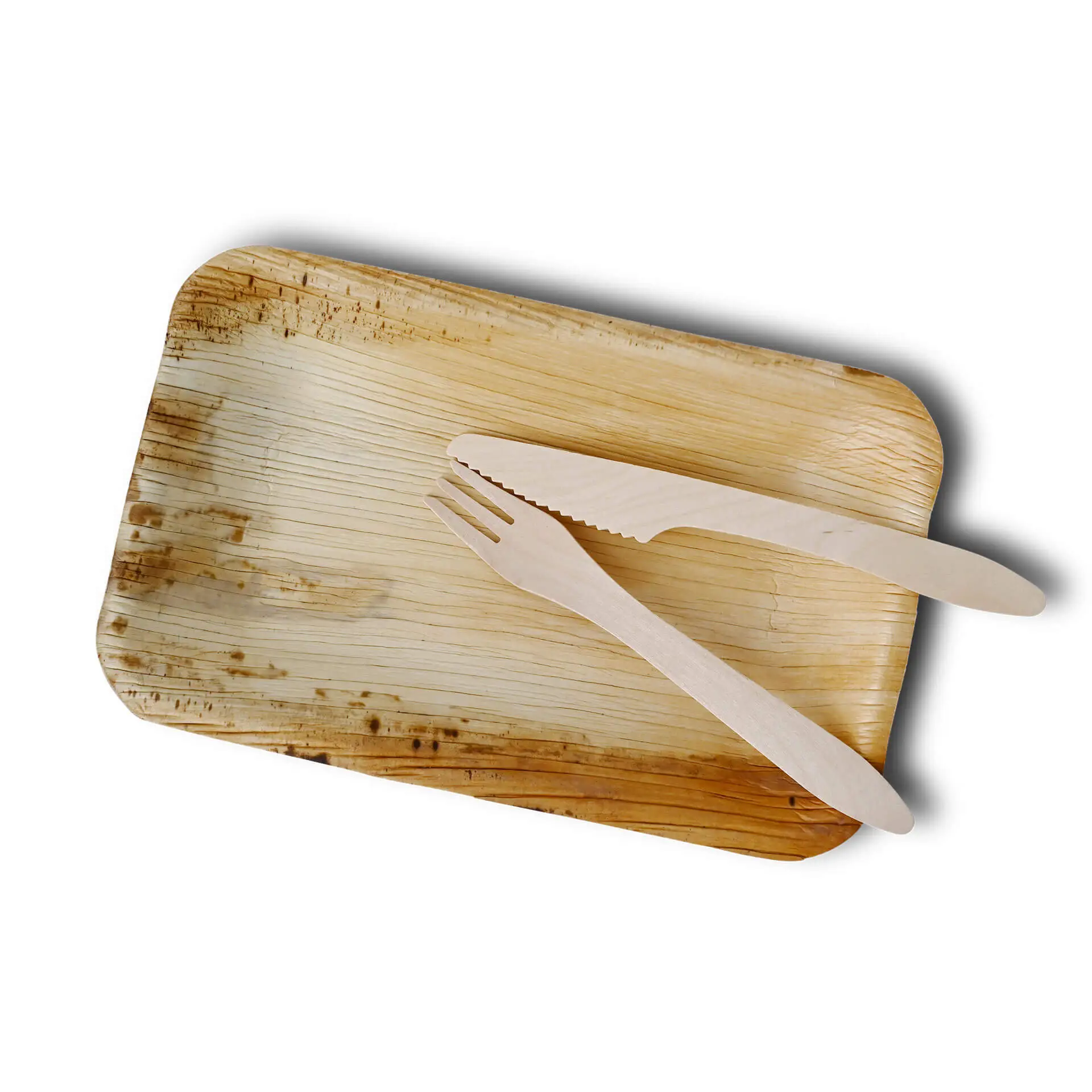 Palm leaf plate "Palmware®" 25 x 15 cm, deep, rectangular