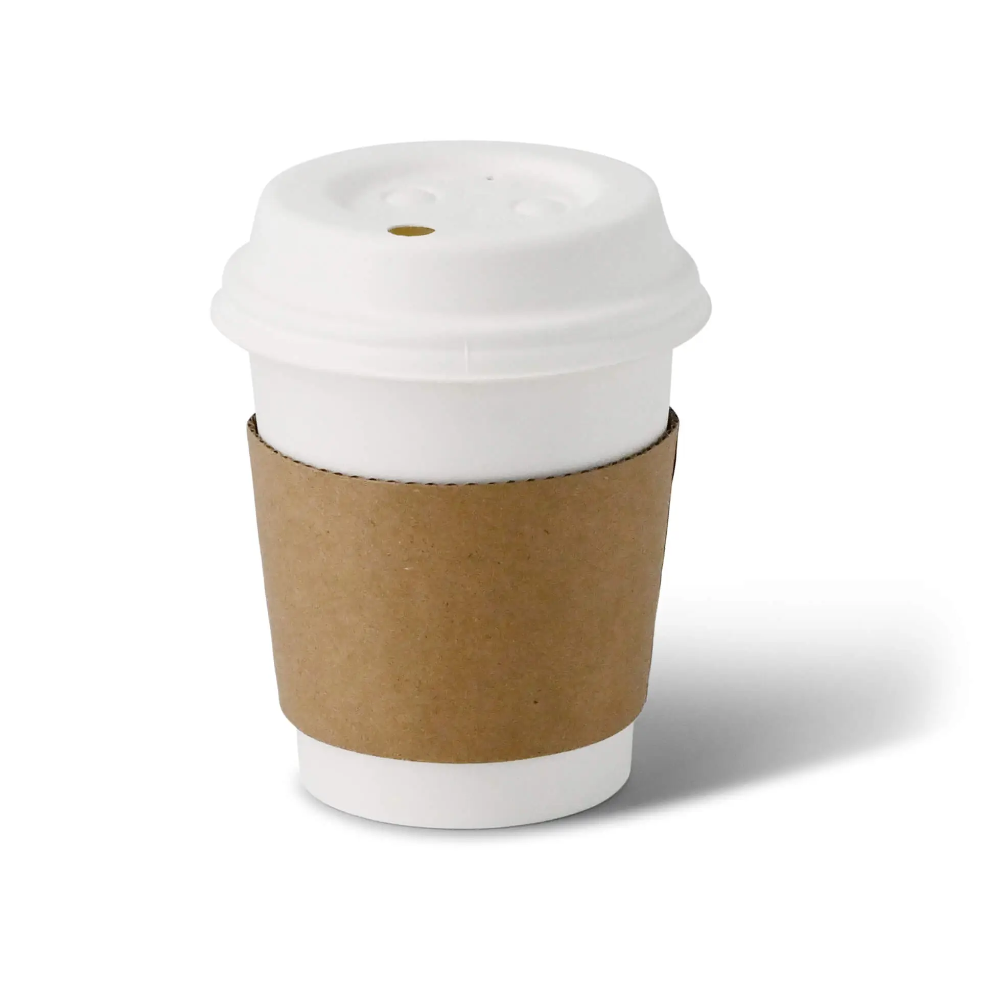 Cardboard sleeves for 6 / 8 / 10 oz paper cups, kraft