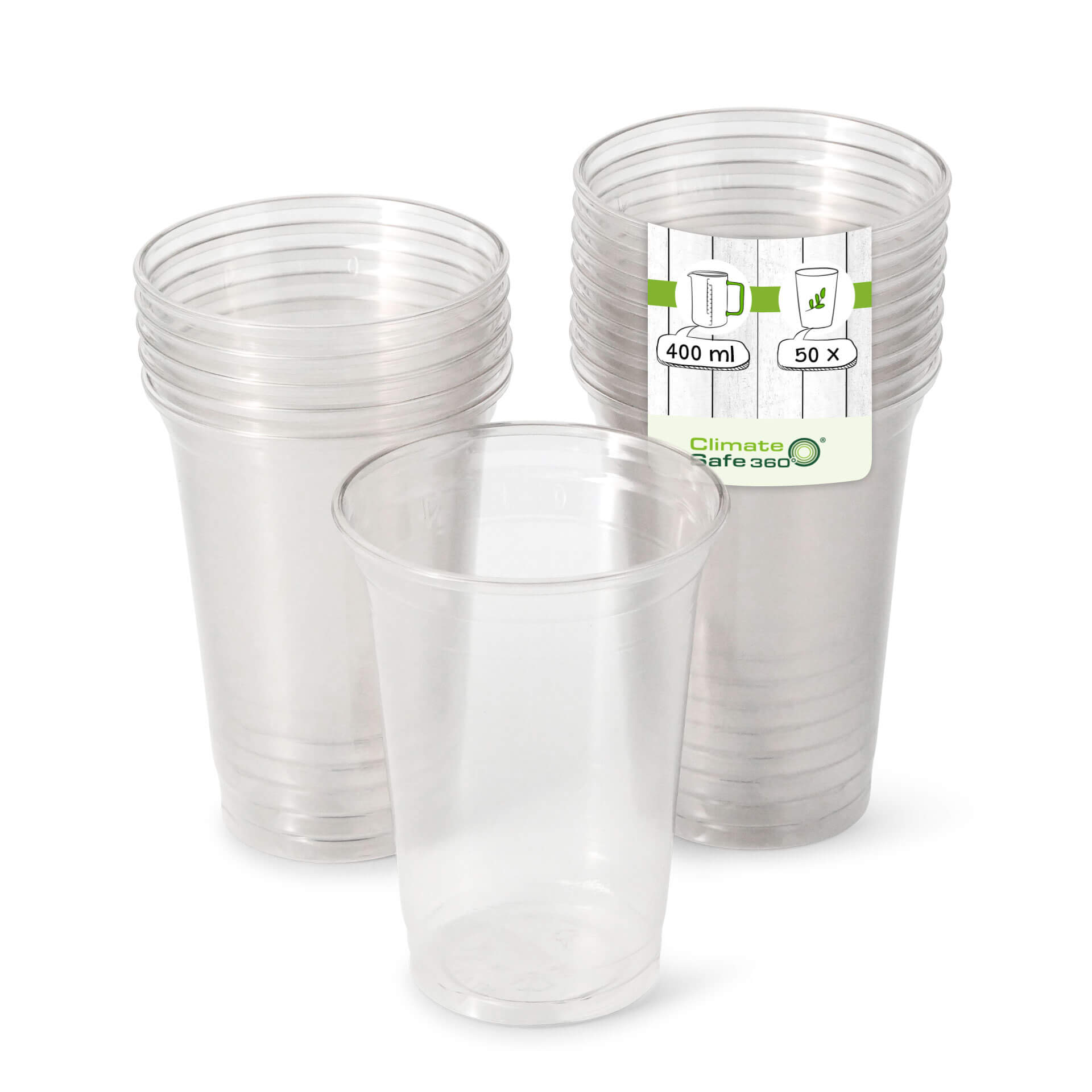 rPET-Klarbecher 400 ml / 16 oz, Ø 95 mm