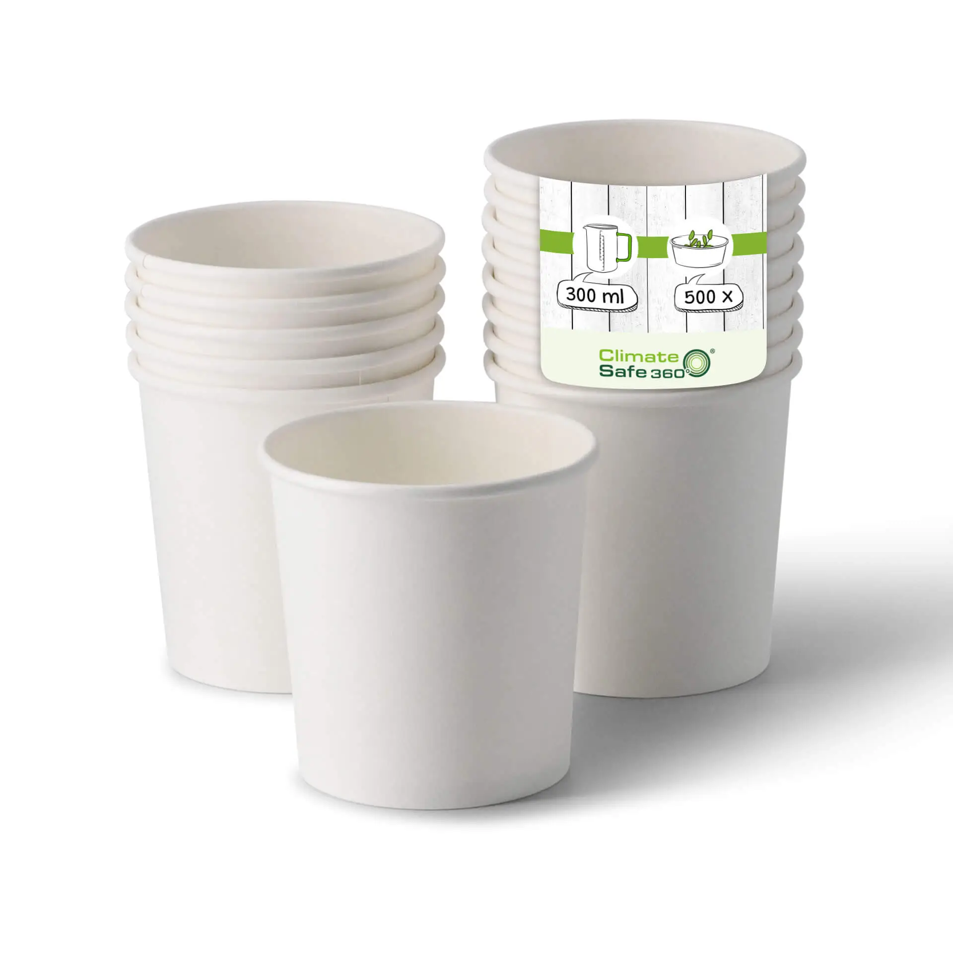 Soup cup to go made of cardboard (Premium) 12 oz, Ø 90 mm, white