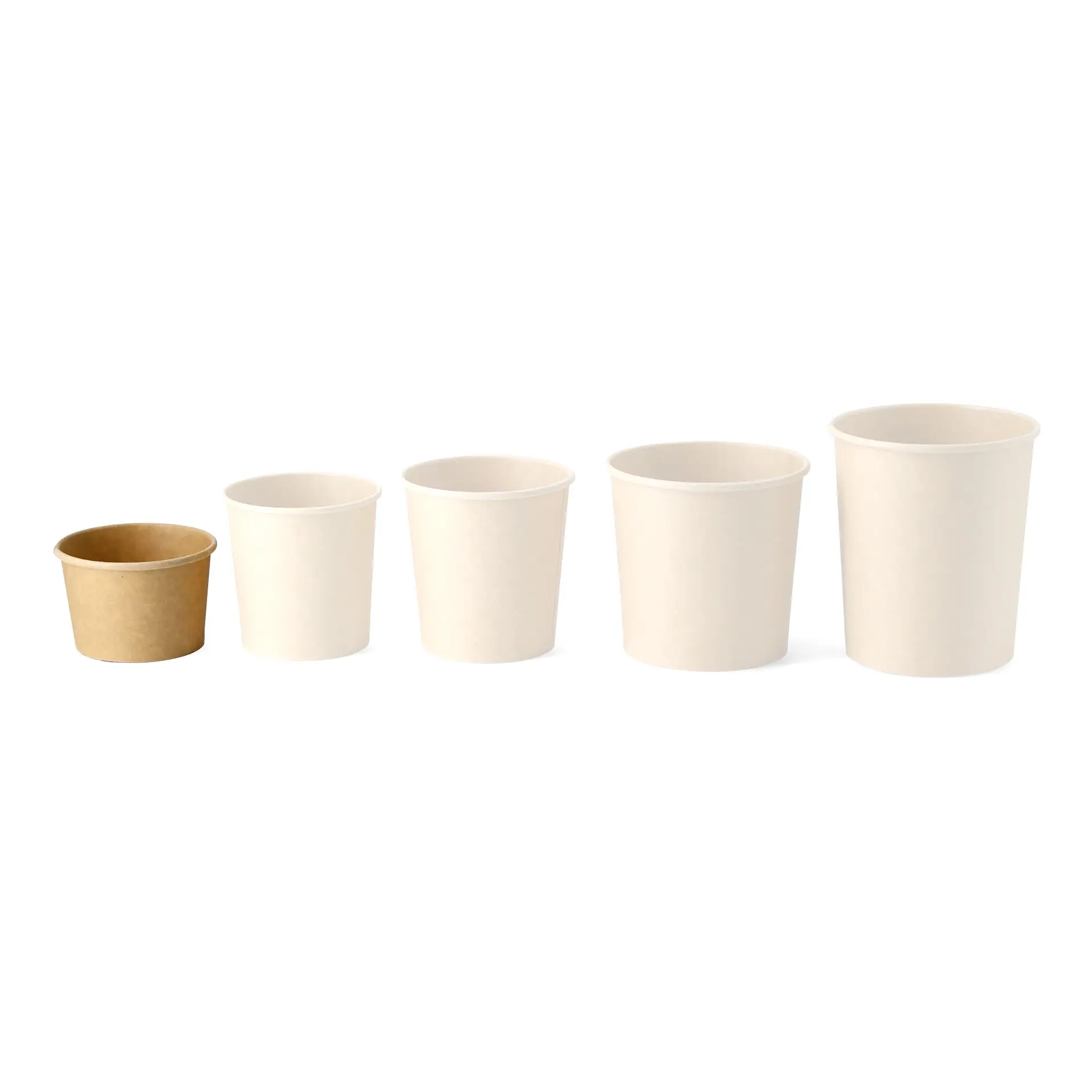 Soup cup to go made of cardboard (Premium) 200 ml / 8 oz, Ø 90 mm, brown