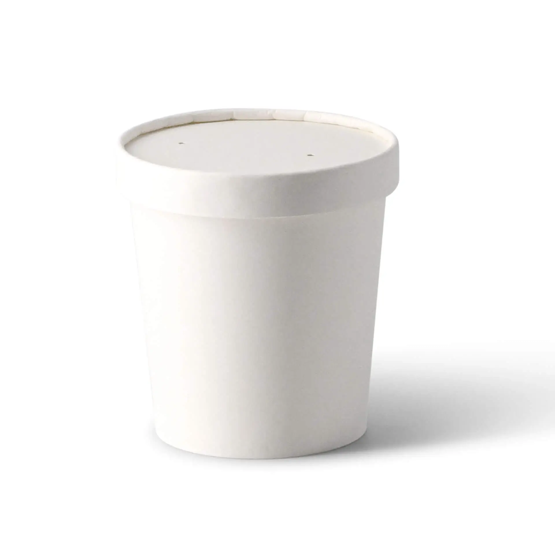 Soup cup to go made of cardboard (Premium) 16 oz, Ø 95 mm, white