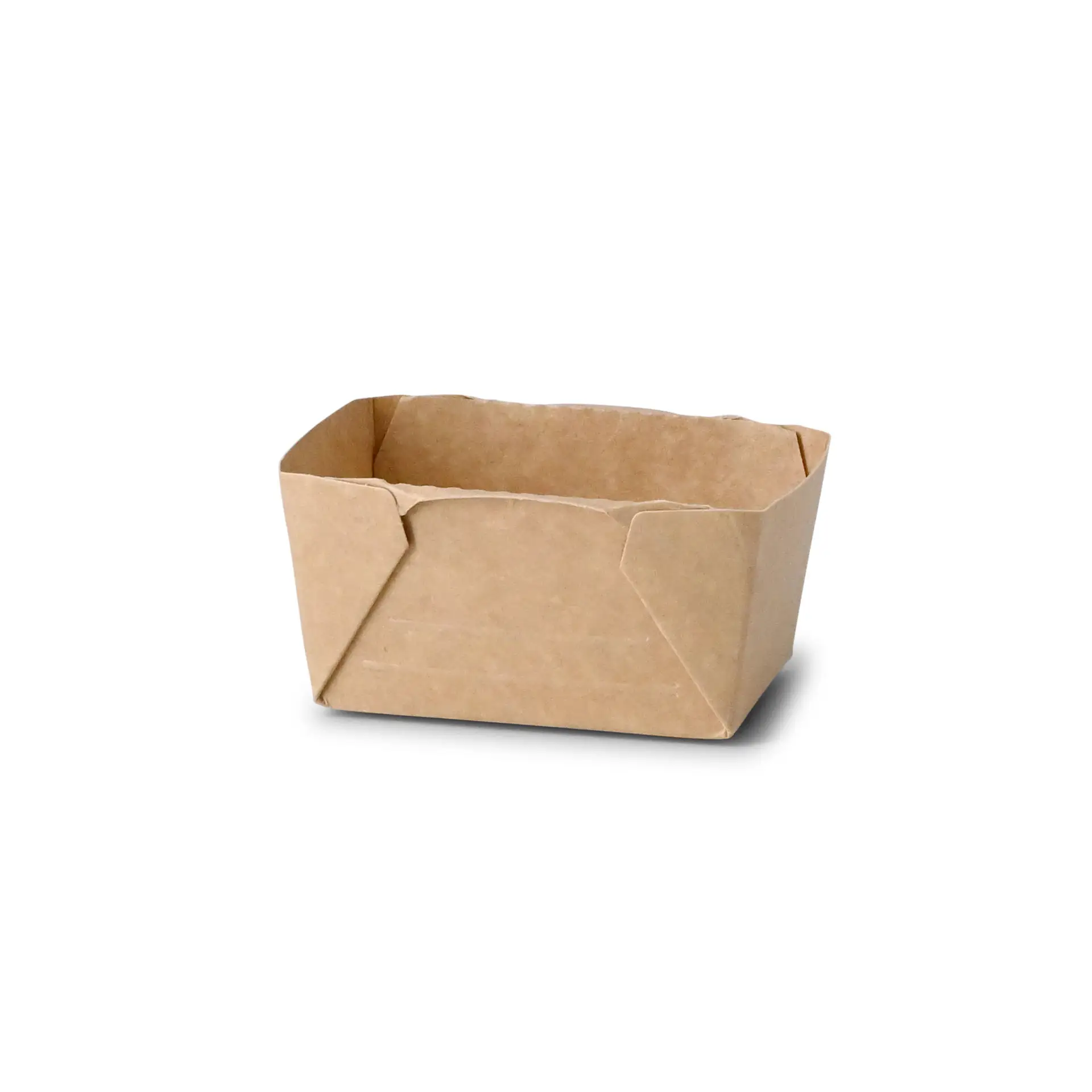 Cardboard-deli containers 250 ml, 10.5 x 8 x 5 cm, brown, rectangular, PE-coated