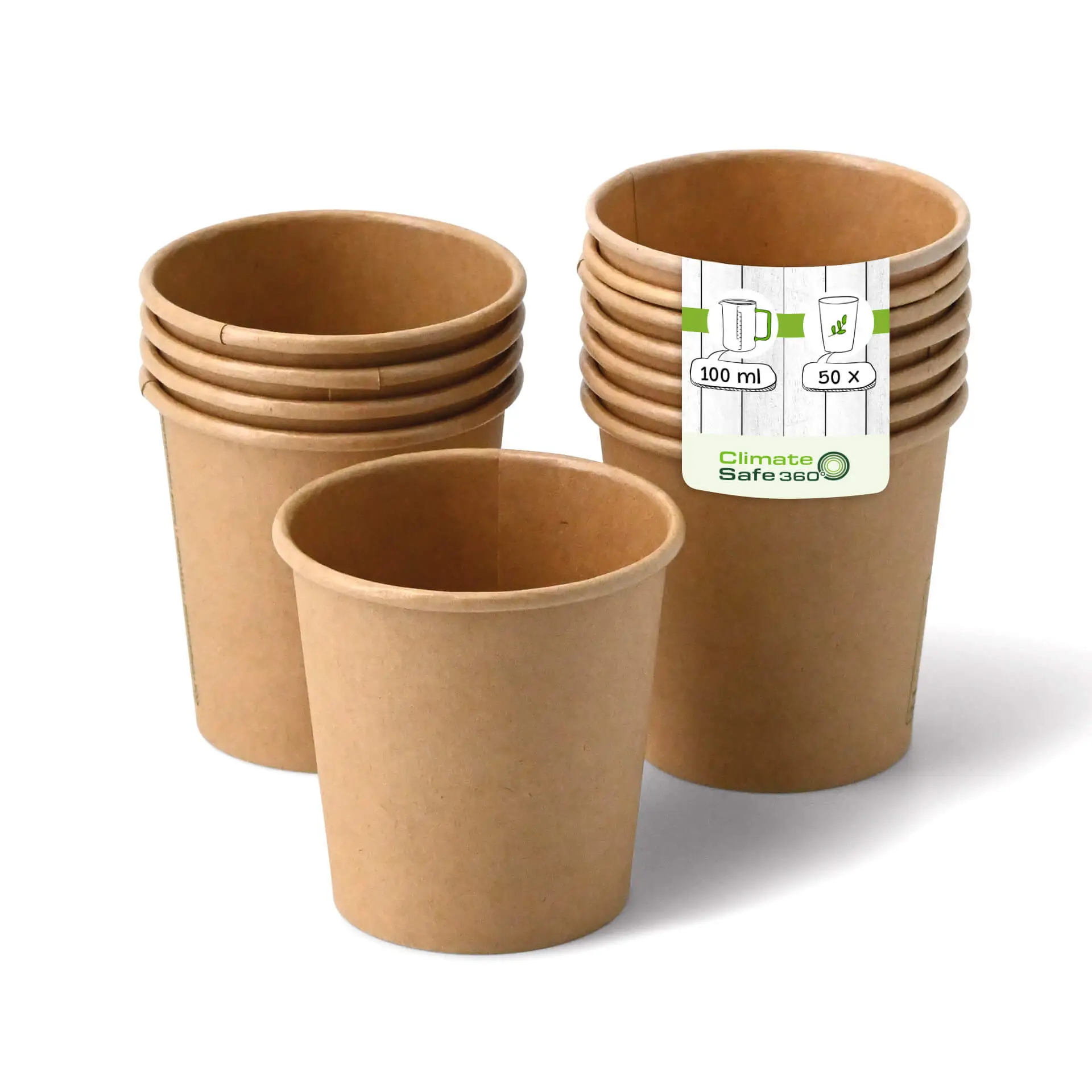 4 oz Paper cups single wall, Ø 62 mm, kraft