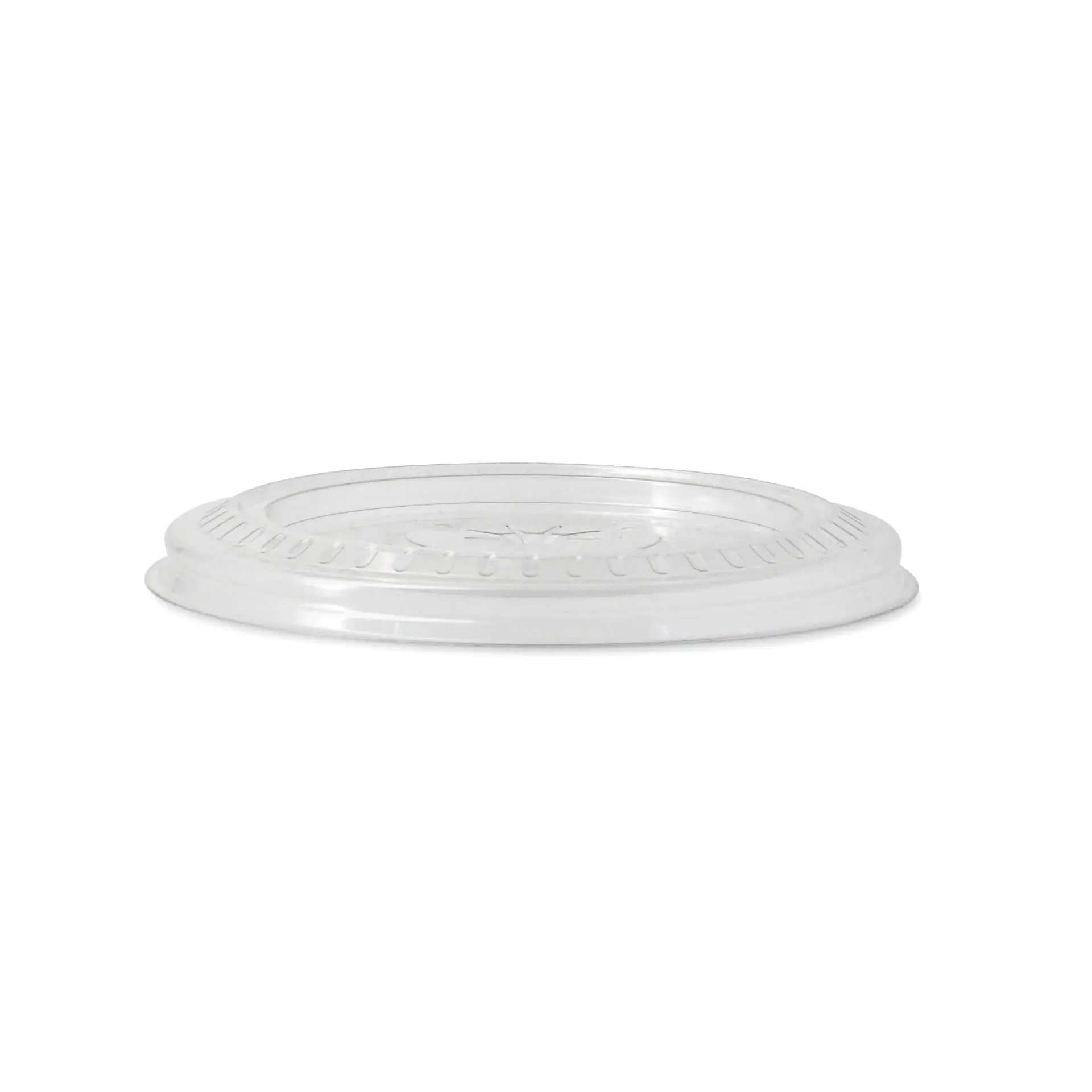 rPET flat lids Ø 90,5 mm, straw hole