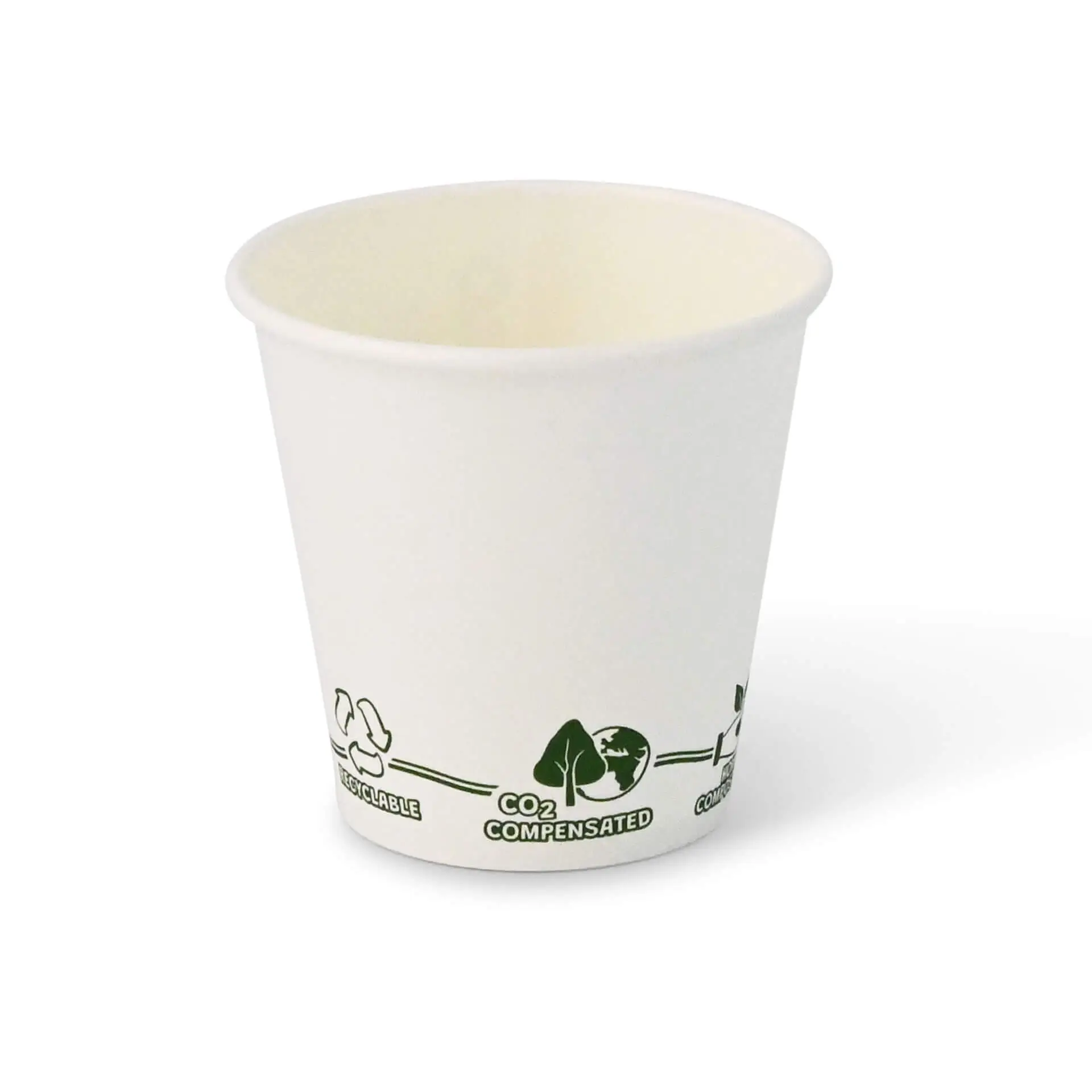 6 oz Paper cup single wall, Ø 80 mm, "EcoUp©"- icons