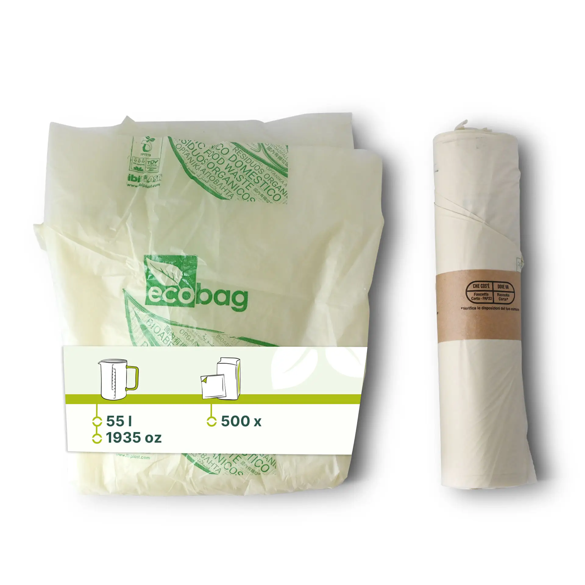 Bio Bin bags PLA, 70x70 cm, 55 l