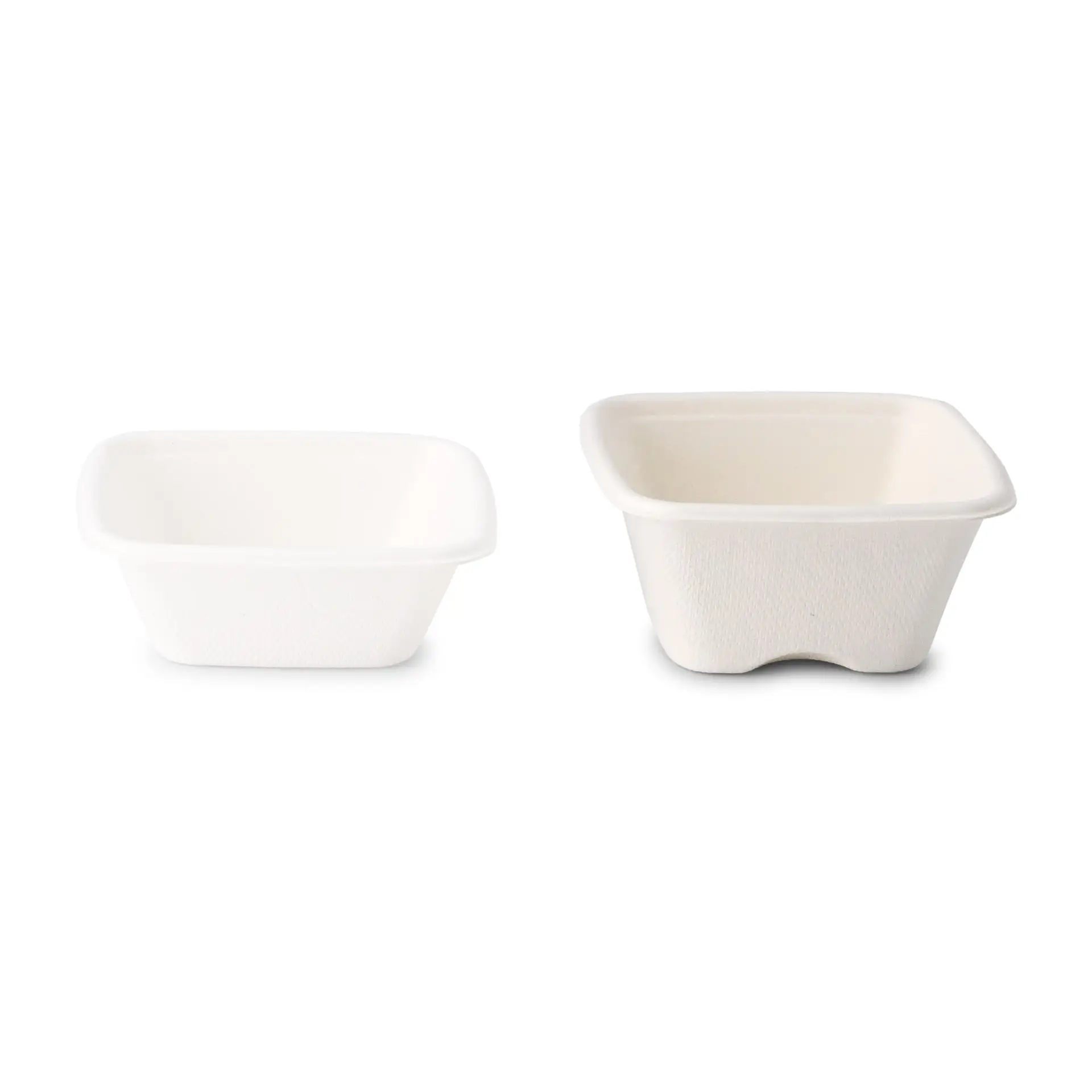 Sugarcane-portion cups 100 ml, 80 x 80 x 37 mm, square