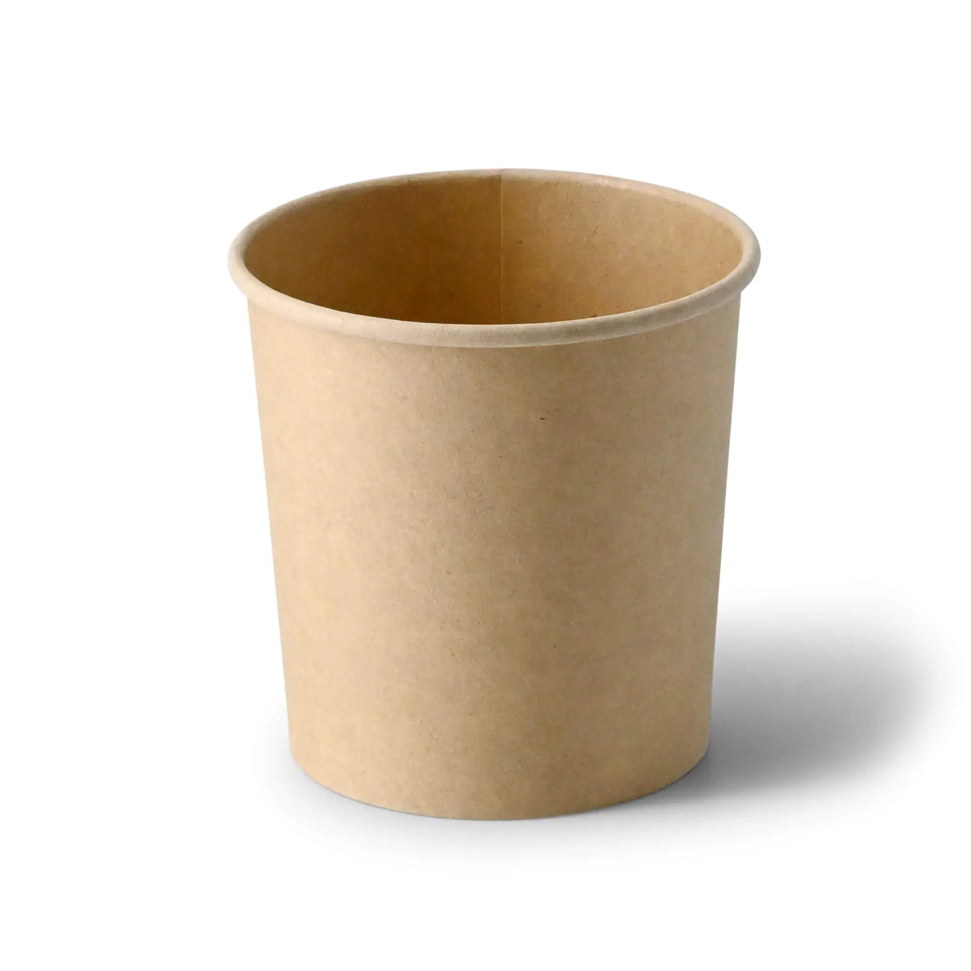 Soup cup to go made of cardboard 300 ml / 12 oz, Ø 90 mm, brown