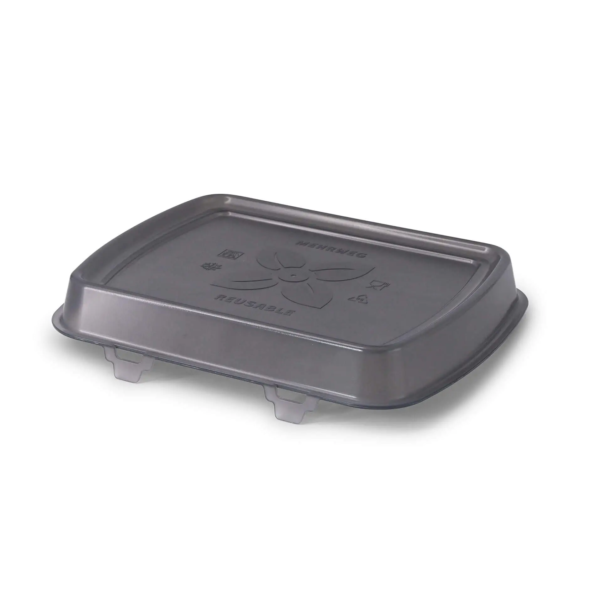 Reusable lids "merways Box" 24.5 x 20 x 4.5 cm, PP, grey