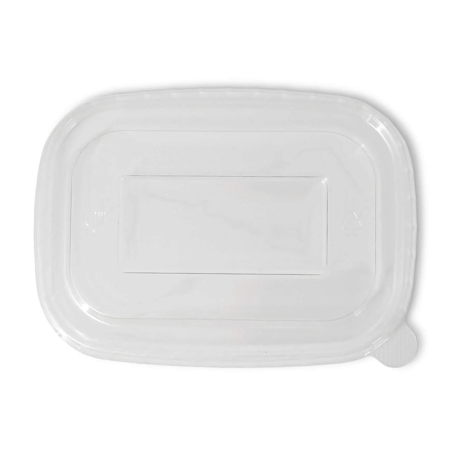 rPET-lids 17,5 x 12,5 cm, clear, rectangular