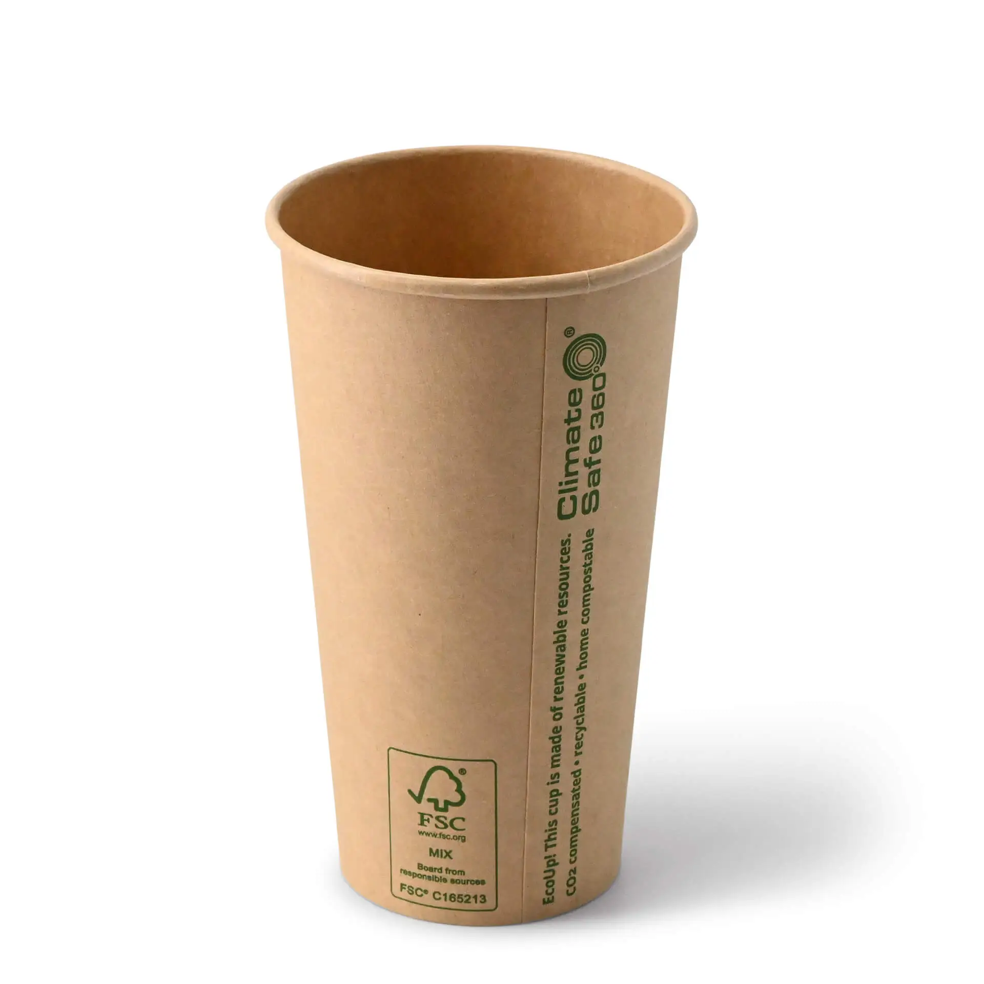 20 oz Paper cups single wall, Ø 90 mm, kraft