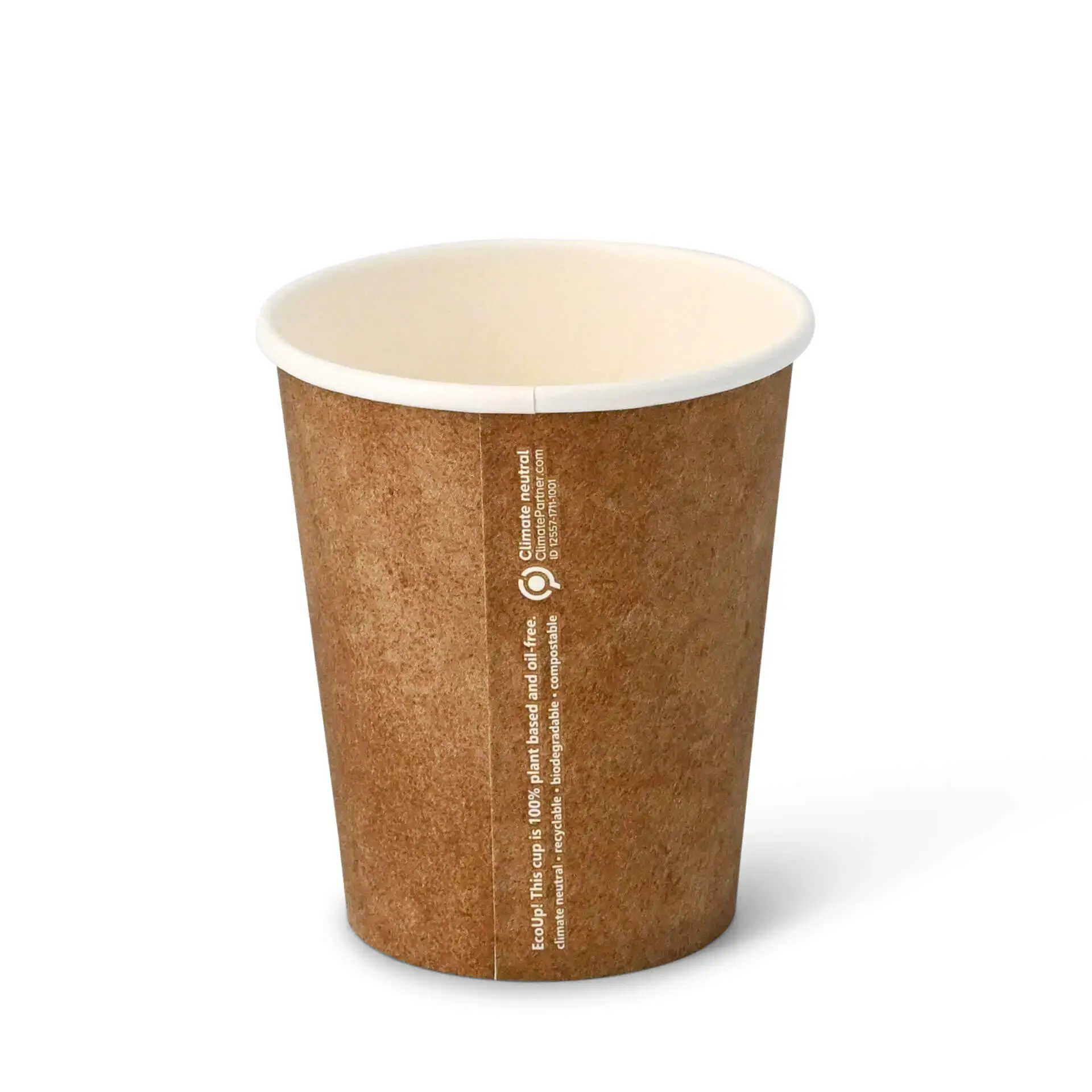 8 oz Paper cups single wall, Ø 80 mm, kraft