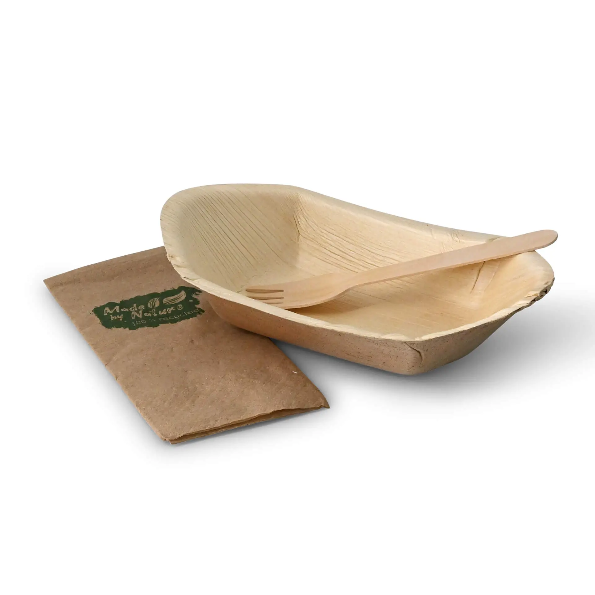 Palm leaf boat "Palmware®" 20 cm