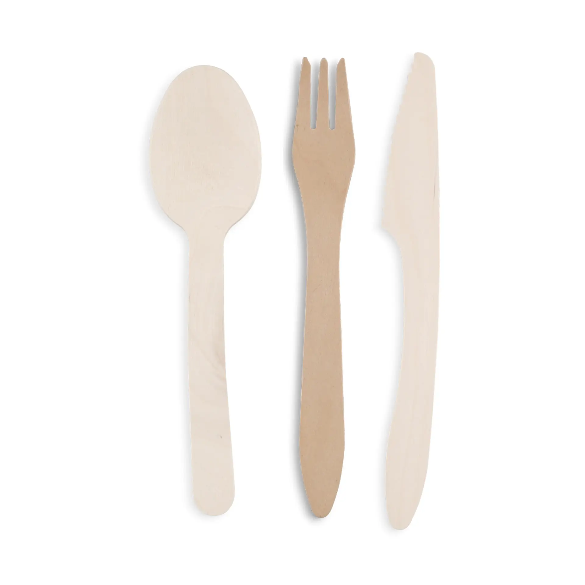 Premium wooden forks 18 cm, bio-coated