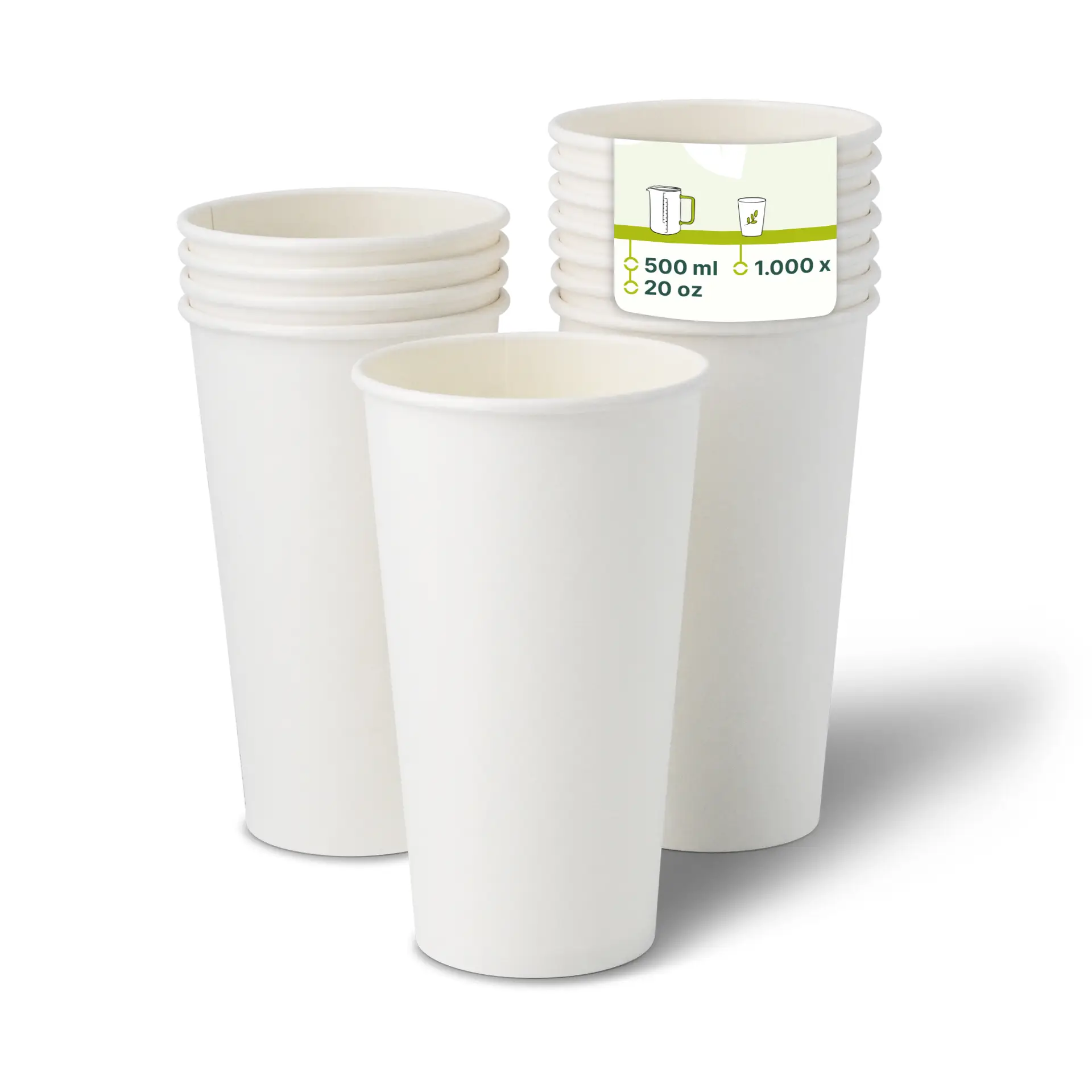 20 oz Paper cup single wall, Ø 90 mm, white