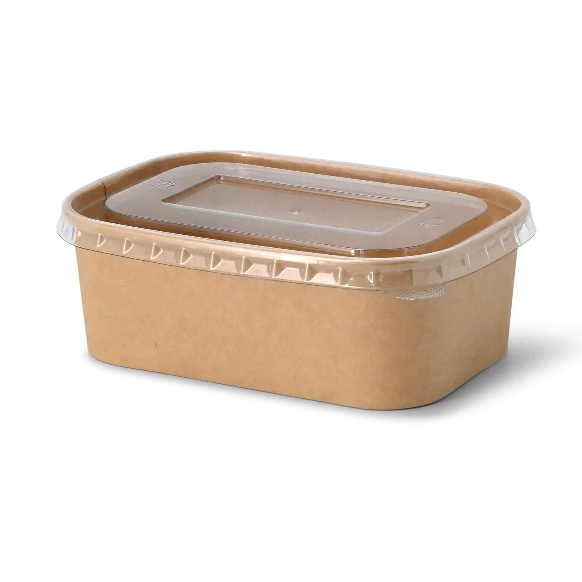 rPET-lids 17,5 x 12,5 cm, clear, rectangular