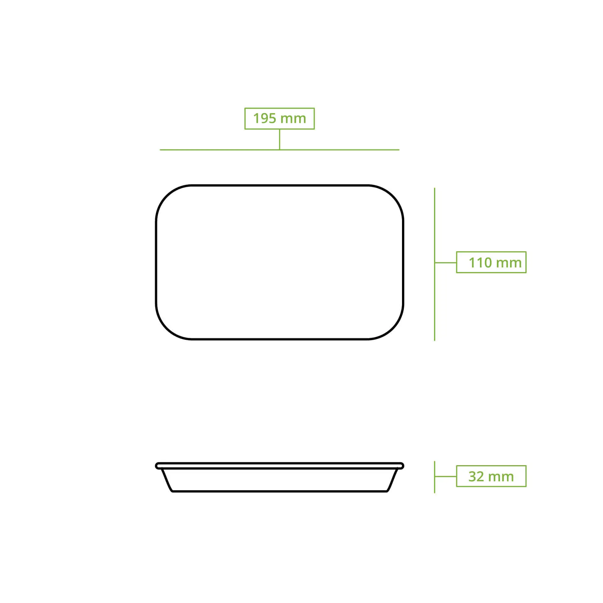 Paper food trays 19.5 x 11 x 3 cm, kraft, oval