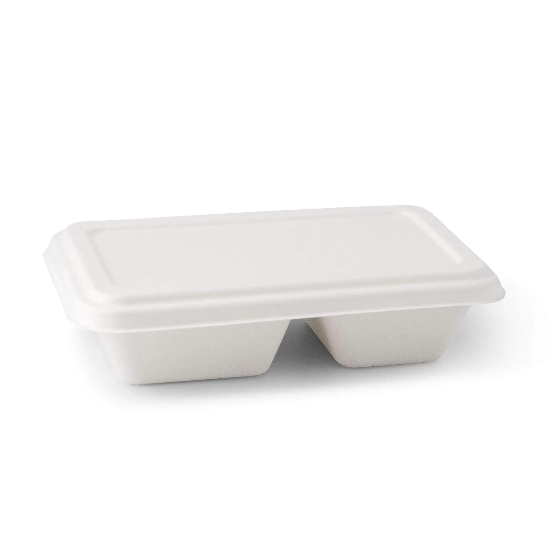 Sugarcane-lids 23 x 14.5 cm, rectangular (f. Menu-trays 1.000 ml)