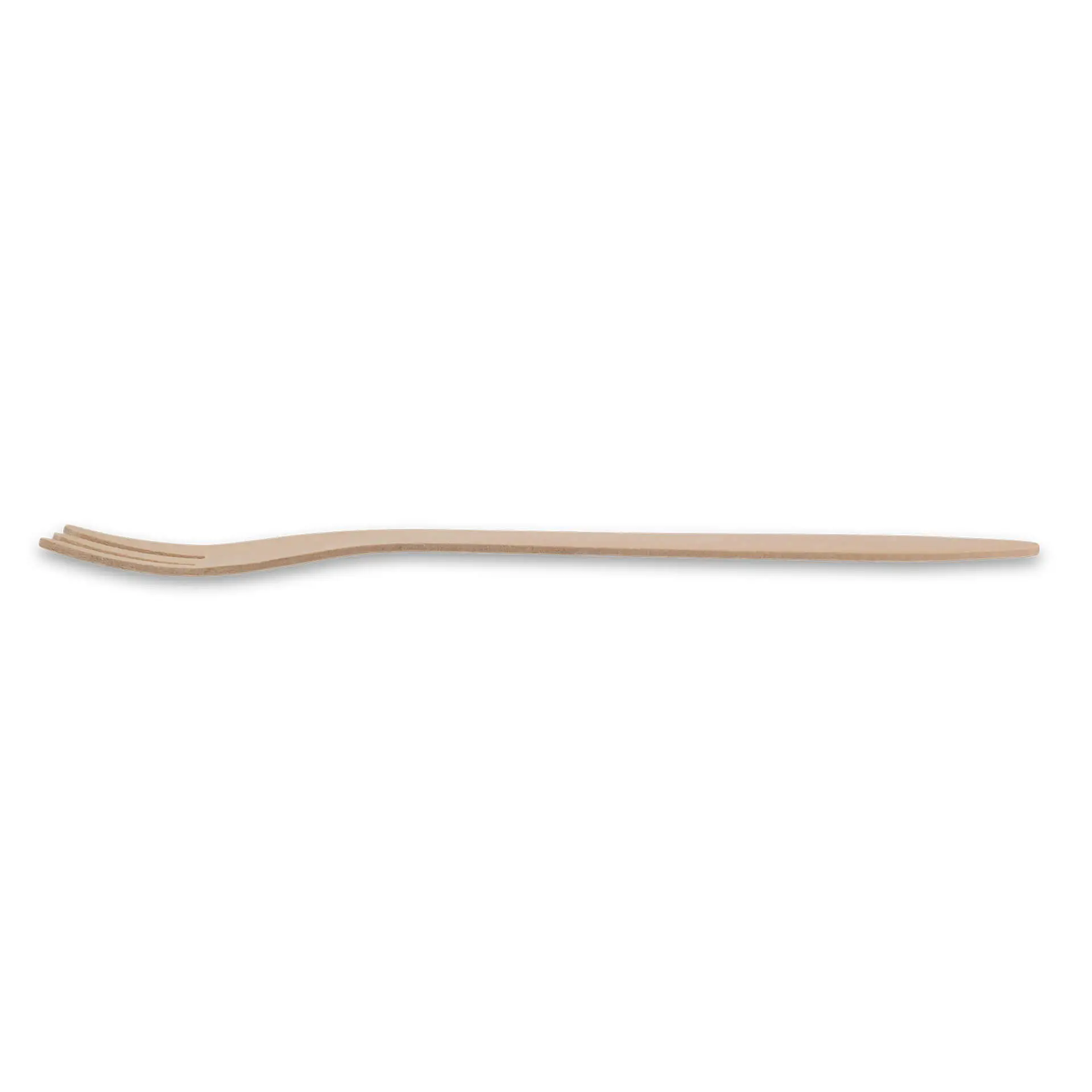 Premium wooden forks 18 cm, bio-coated