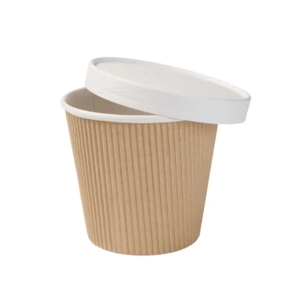 19 oz Ribbed Soup cups, Ø 116 mm, kraft